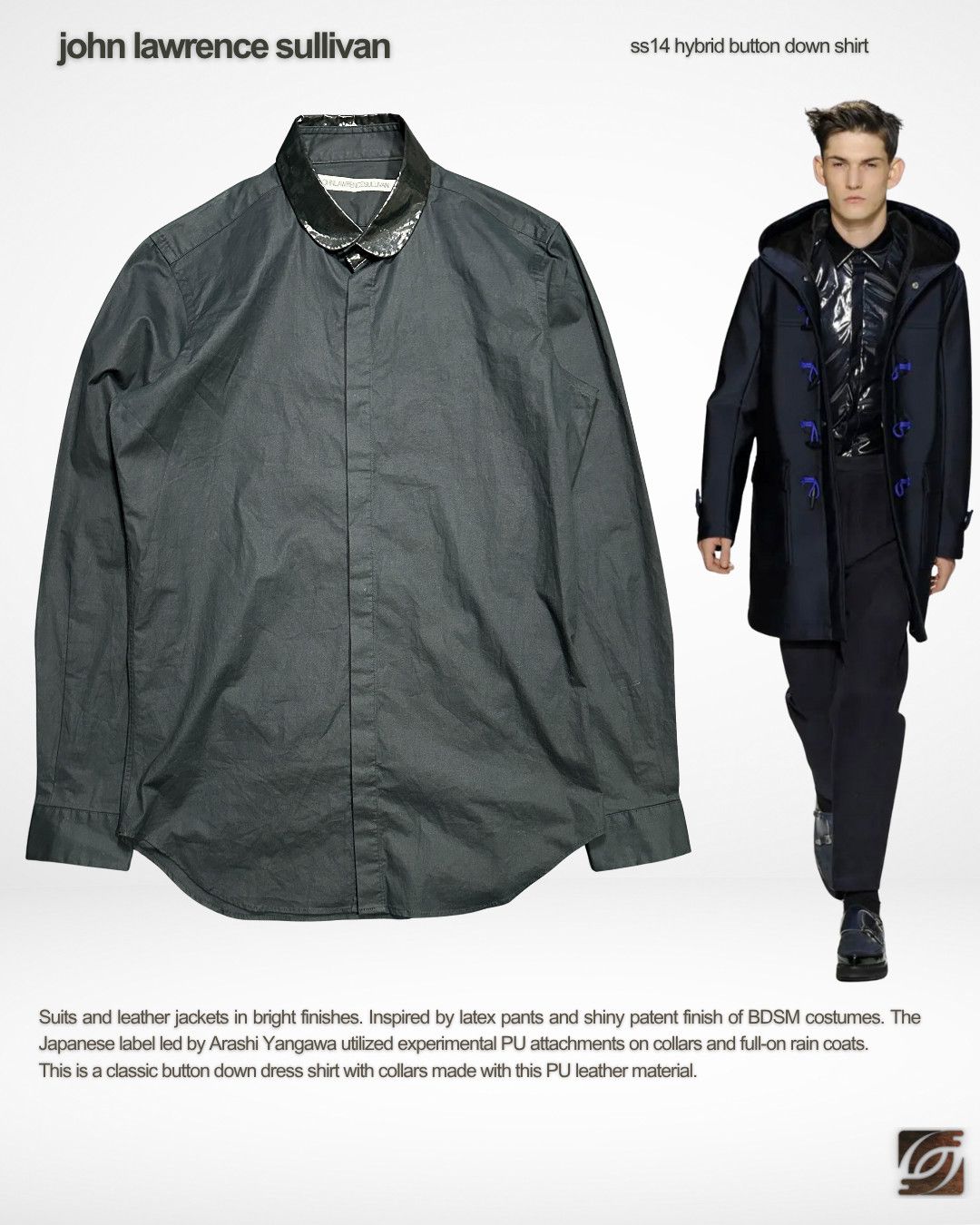JOHN LAWRENCE SULLIVAN SS14 Hybrid Shirt Size US M / EU 48-50 / 2 - 1 Thumbnail