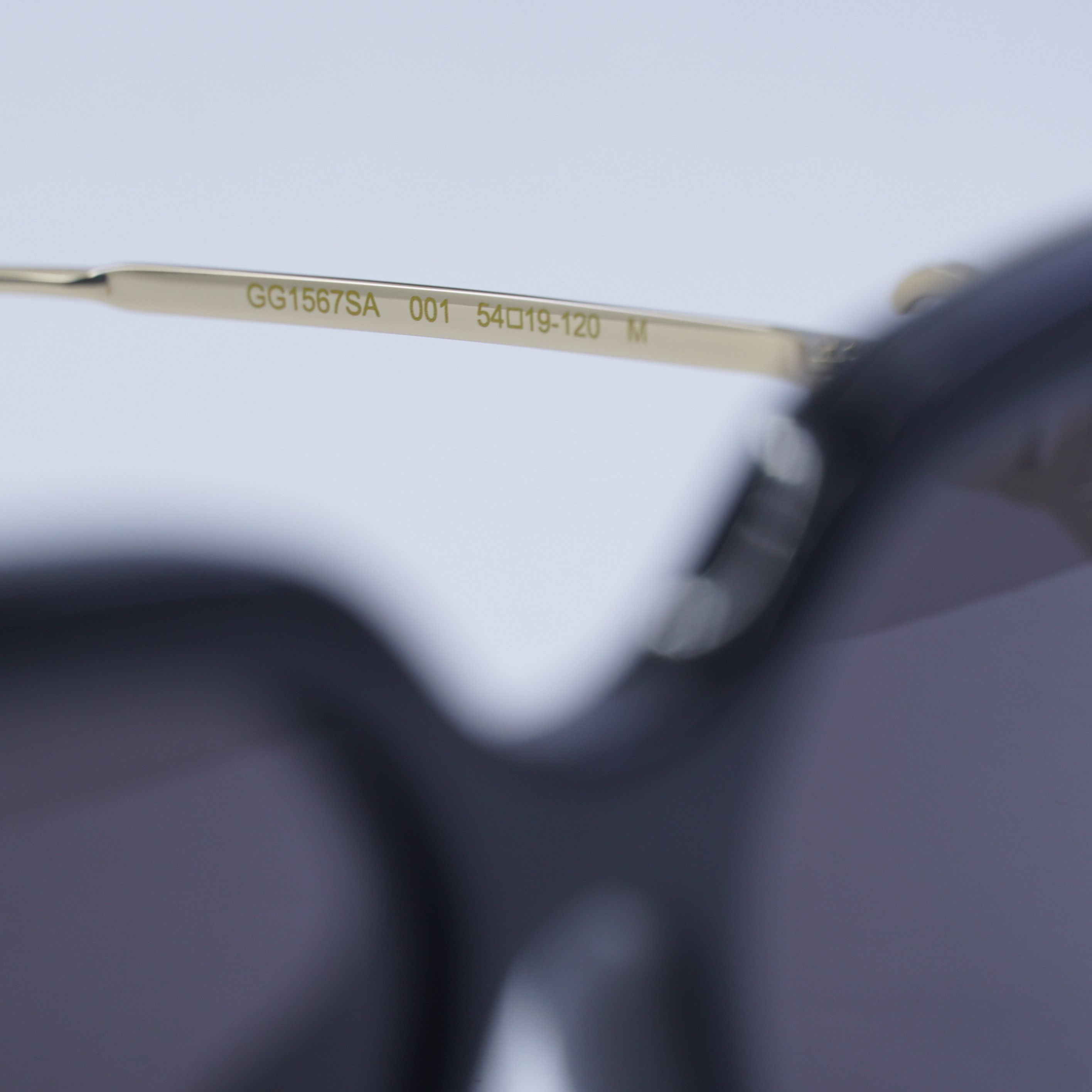 Gucci 🕶️New Gucci GG1567SA 001 Black/Grey Sunglasses Size ONE SIZE - 6 Thumbnail