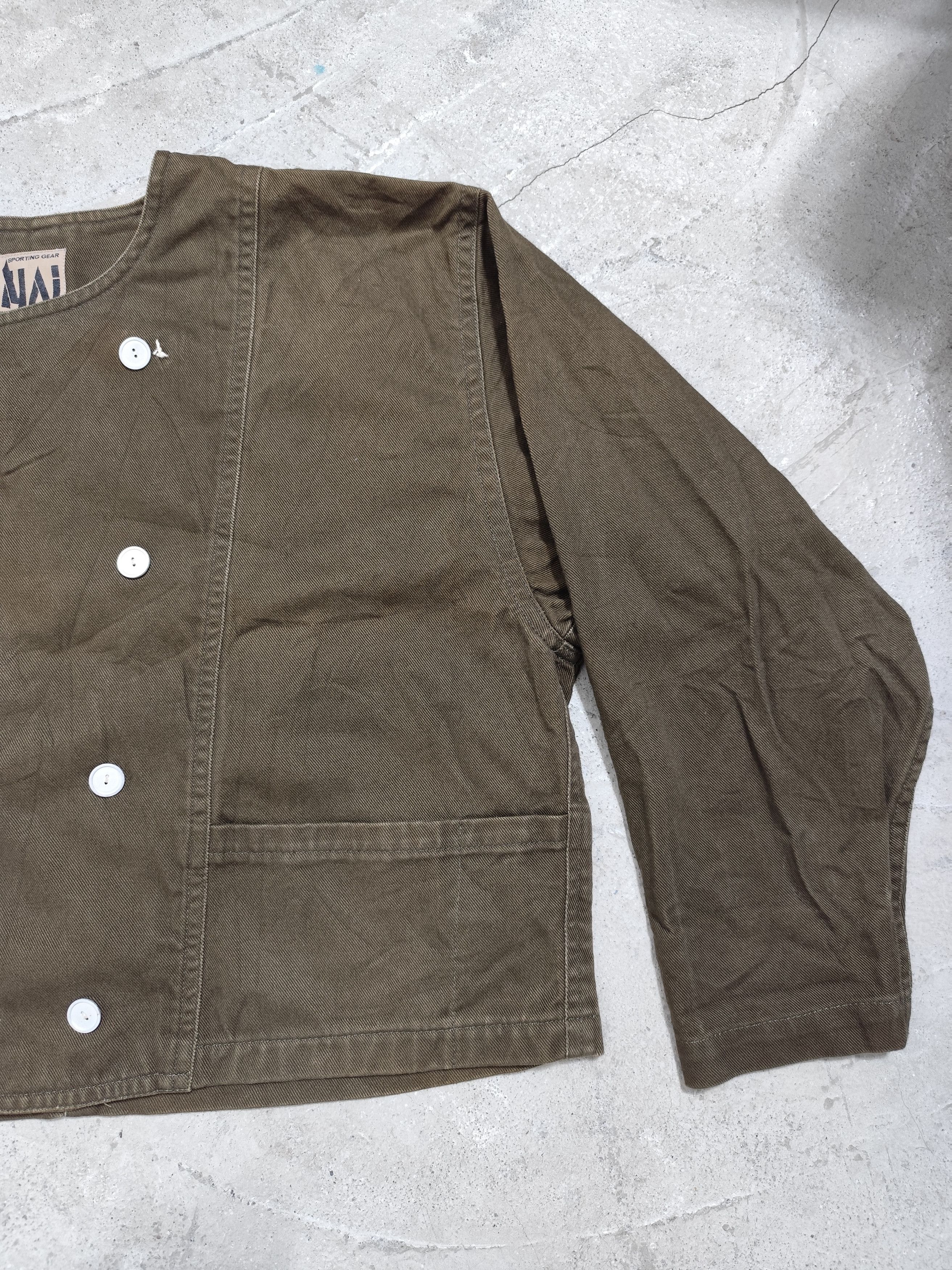 Hai Sporting Gear HAI SPORTING GEAR MIYAKE DESIGN STUDIO CROP DENIM JACKET Size US L / EU 52-54 / 3 - 4 Thumbnail