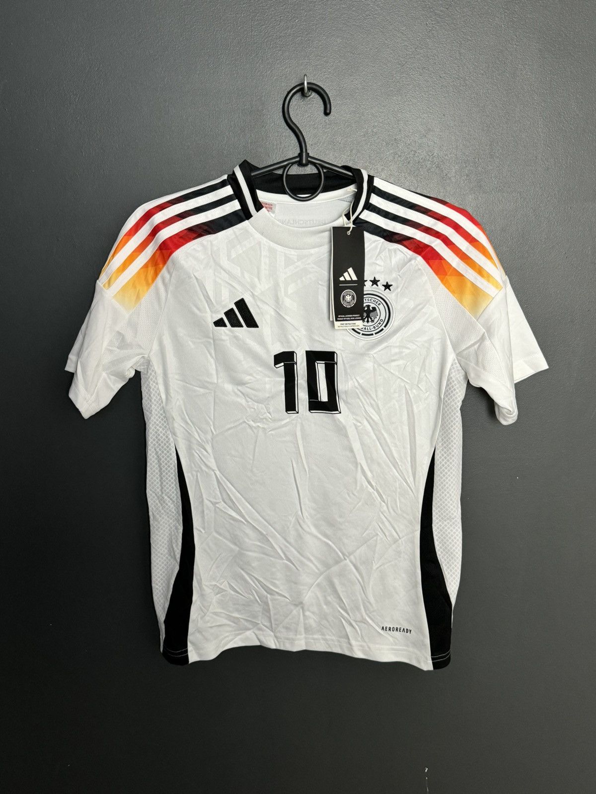 Adidas KIDS New Germany 2024 Home Musiala Football Jersey T-Shirt Size US XS / EU 42 / 0 - 2 Thumbnail