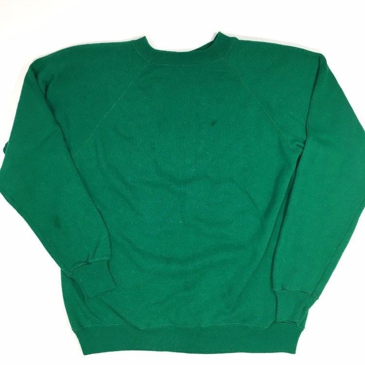 Hanes 80's Hanes Sport Green RAGLAN 50/50 Chore Work Sweatshirt Size US L / EU 52-54 / 3 - 1 Thumbnail