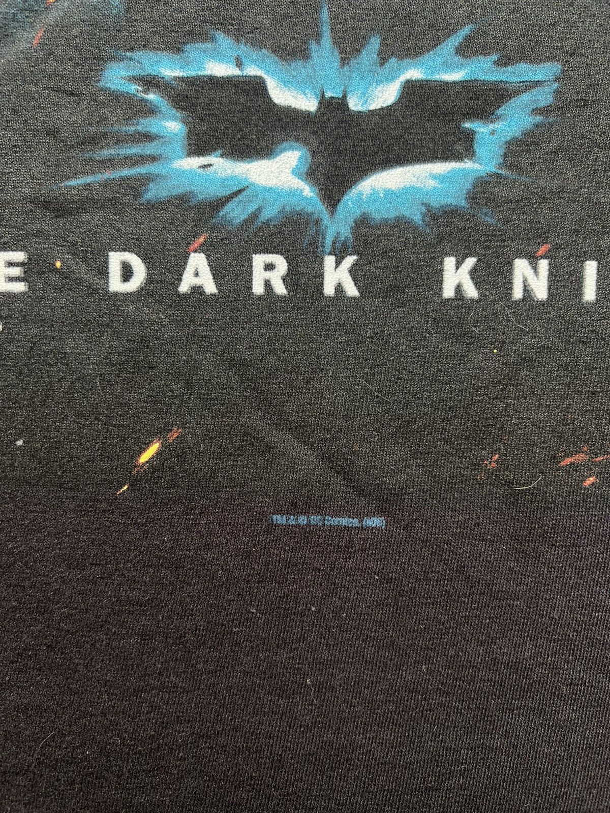 Vintage 2008 The Dark Knight Movie Poster Promo Tee Shirt Batman Size US L / EU 52-54 / 3 - 5 Thumbnail