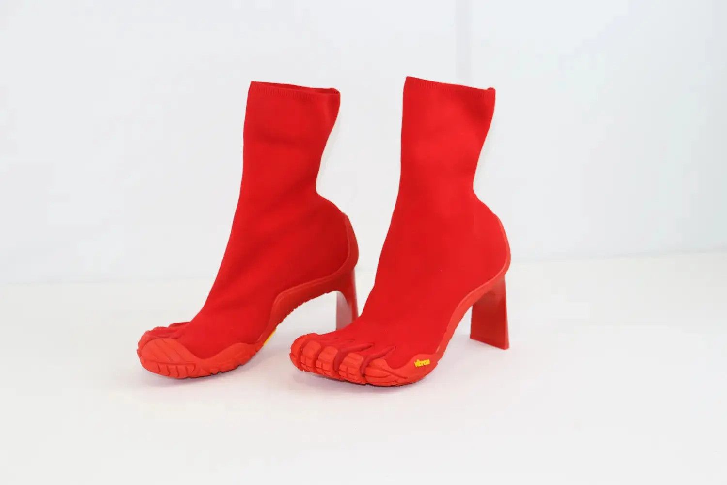 Balenciaga o1s1rm0724 High Toe Bootie Recycle in Red Size US 10 / IT 40 - 5 Thumbnail
