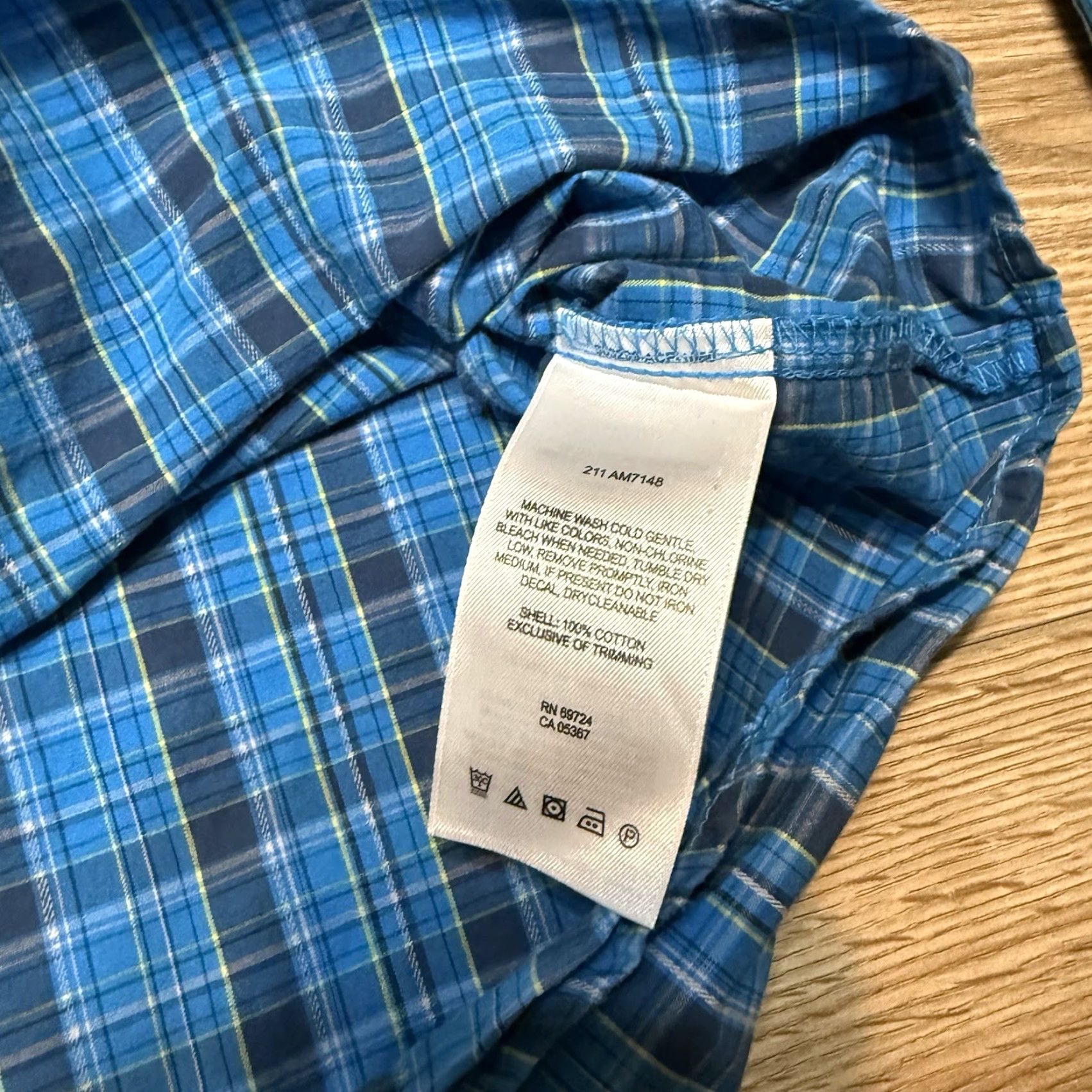 Vintage VINTAGE Columbia Men's Shirt Button-Up Long Sleeve 2XL Blue Plaid Mens Size US XXL / EU 58 / 5 - 3 Thumbnail