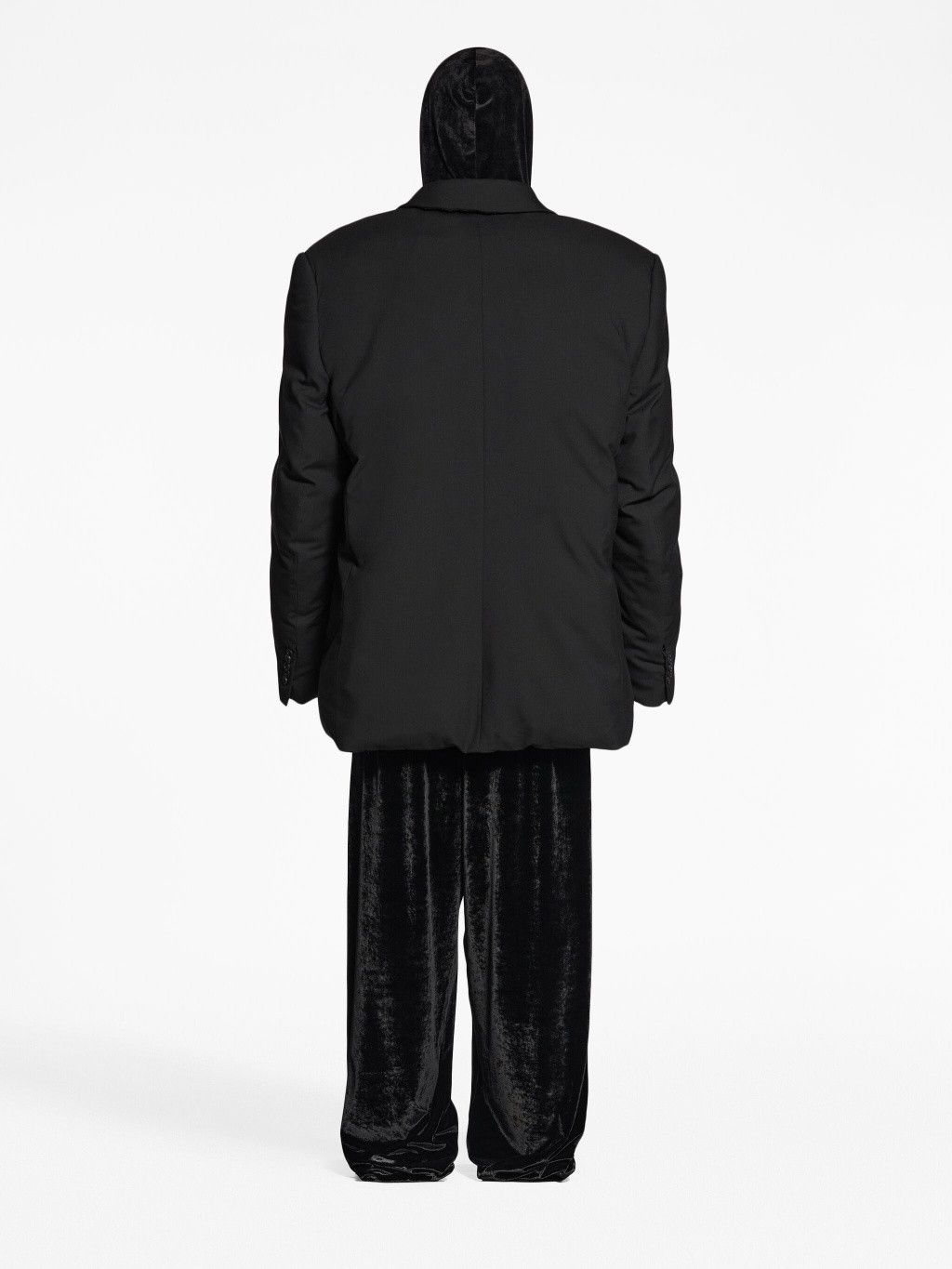 Balenciaga o1srvl11e1124 Padded Jacket in Black Size US L / EU 52-54 / 3 - 3 Thumbnail