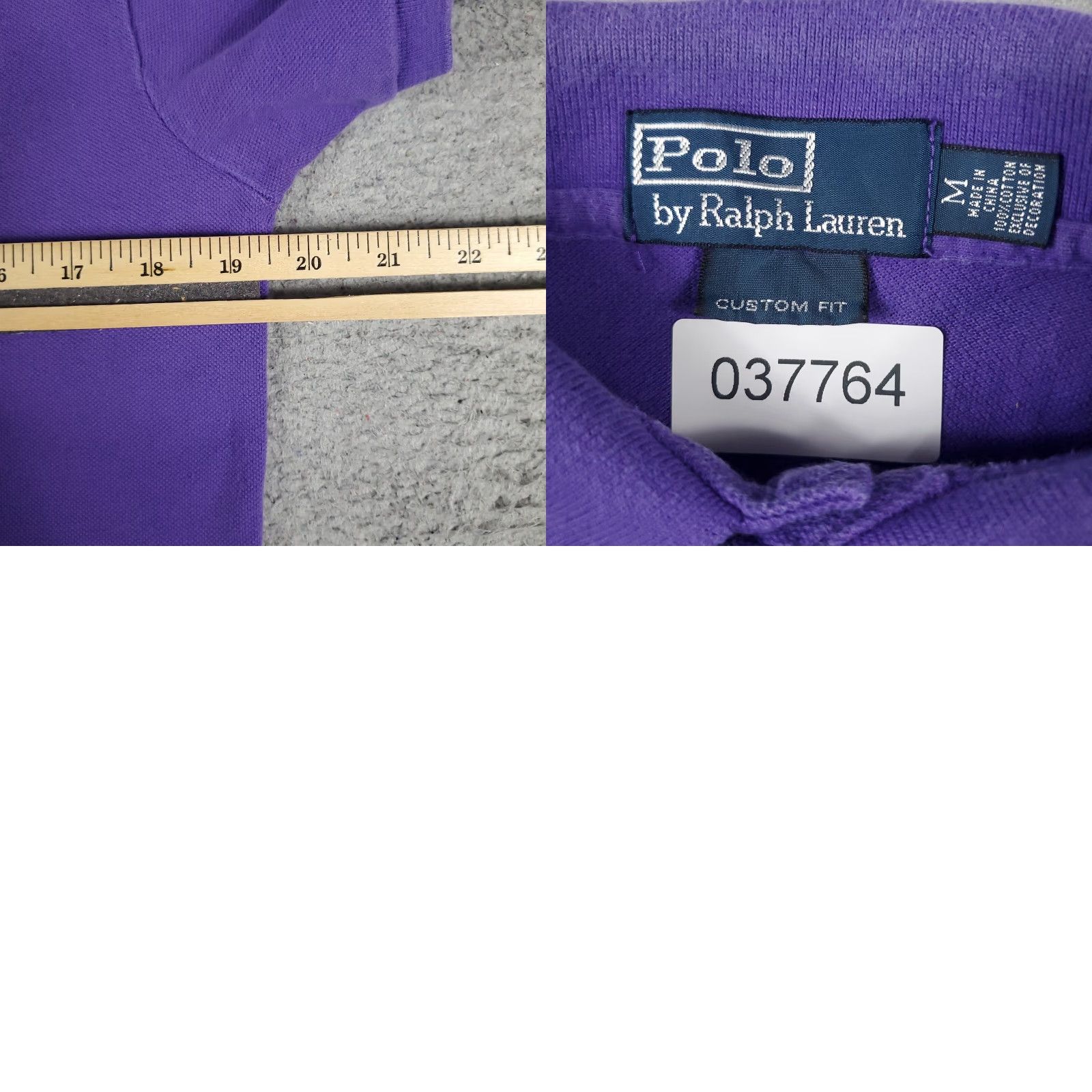 Ralph Lauren Ralph Lauren Polo Shirt Mens Medium Purple Short Sleeve Cotton Button Collar Casual Mens Size US M / EU 48-50 / 2 - 8 Thumbnail