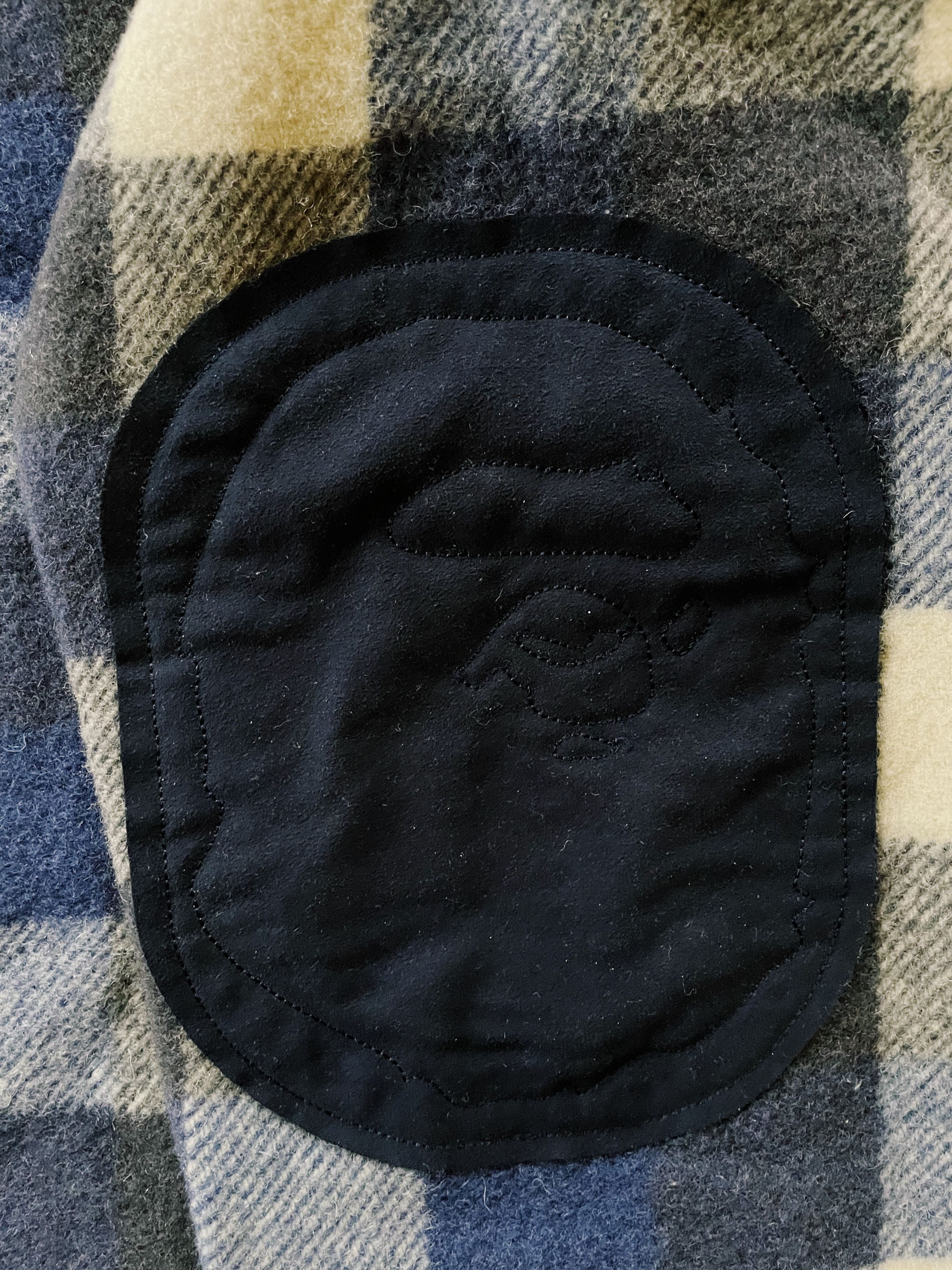 Bape × Nigo × Vintage Vintage Y2K Bape A Bathing Ape Checkered CPO Wool Shirt Size US M / EU 48-50 / 2 - 8 Thumbnail