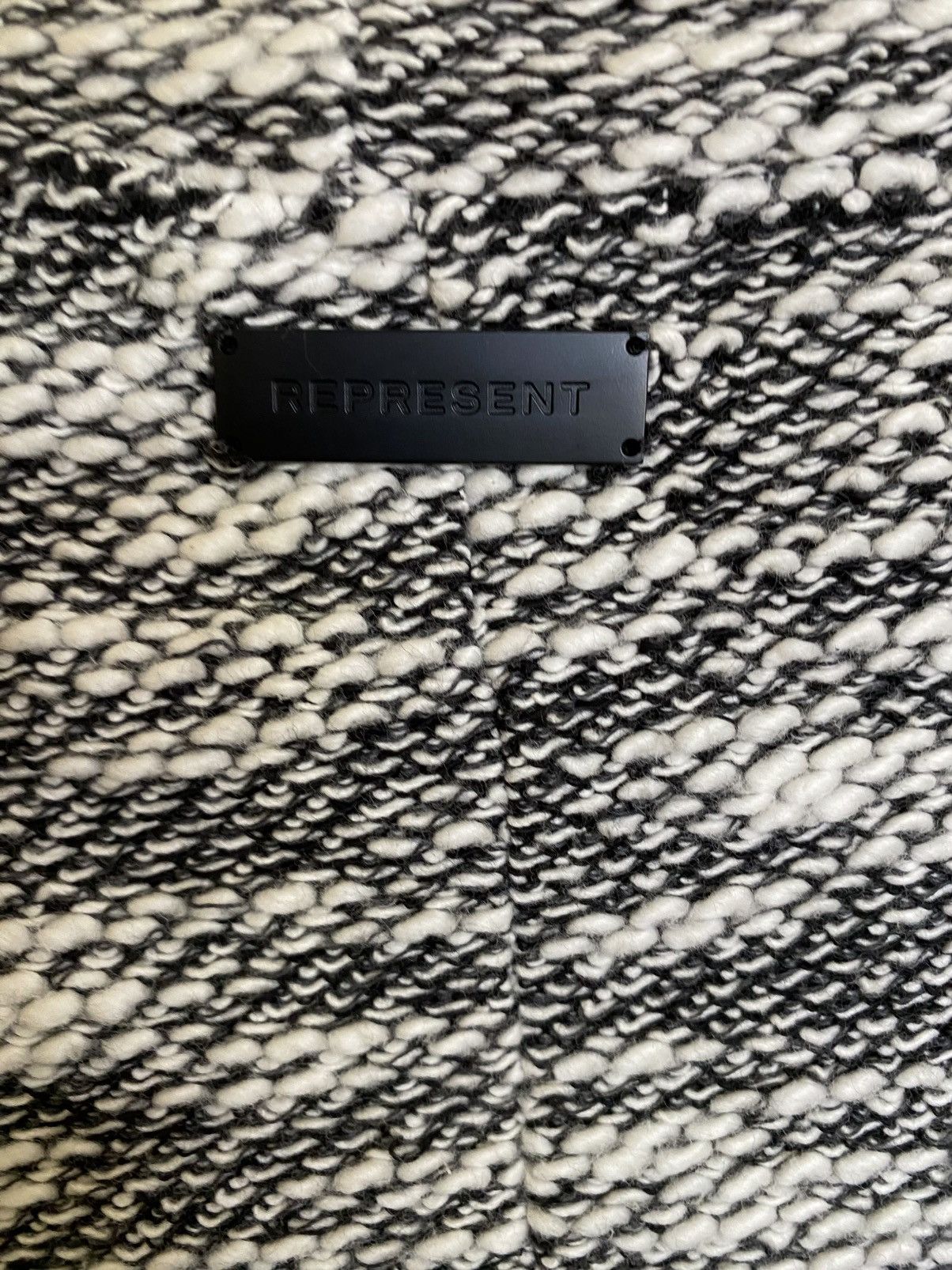 Represent Clo. Represent Clo Slub Knit Sweater White & Black Large Size US L / EU 52-54 / 3 - 5 Thumbnail