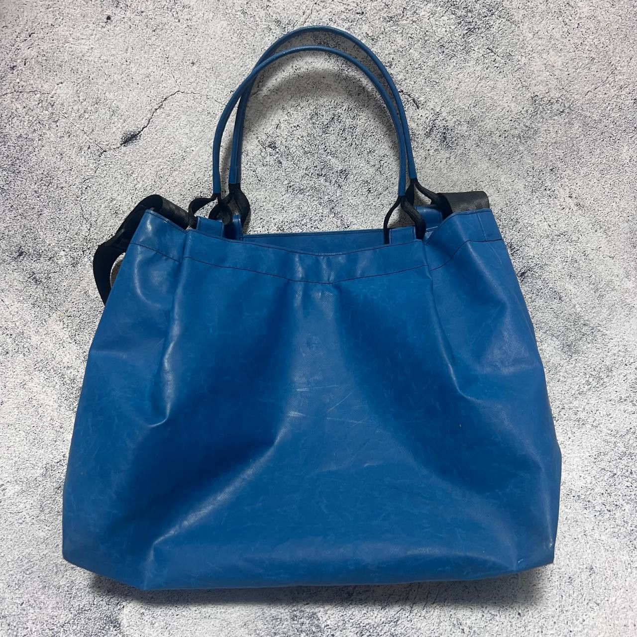 Freitag × Vintage FREITAG Hand Tote shoulder bag blue × yellow rare with pouch Size ONE SIZE - 5 Thumbnail