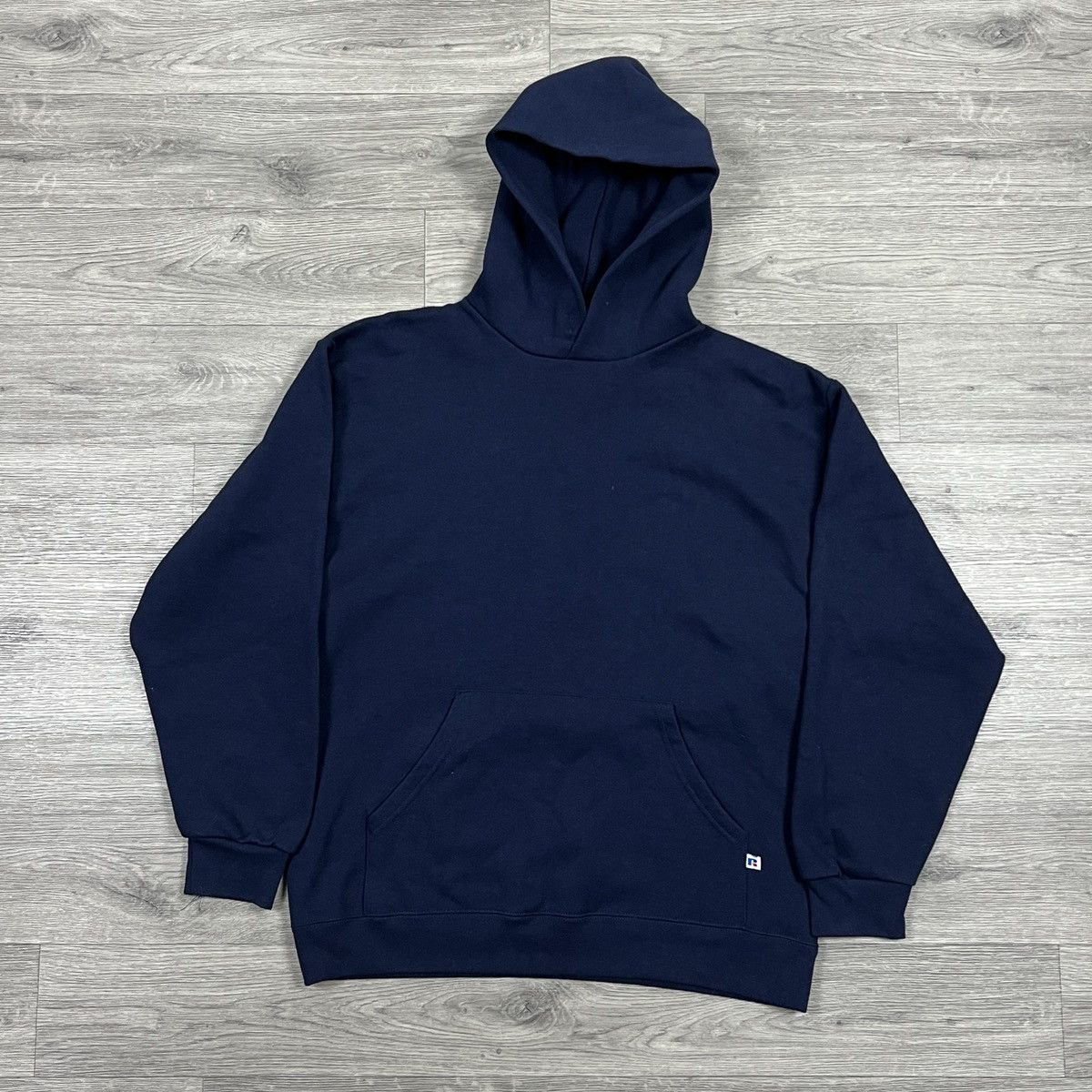 Russell Athletic Vintage Russell Athletic Hoodie Navy Made in Scotland Med Size US M / EU 48-50 / 2 - 4 Thumbnail