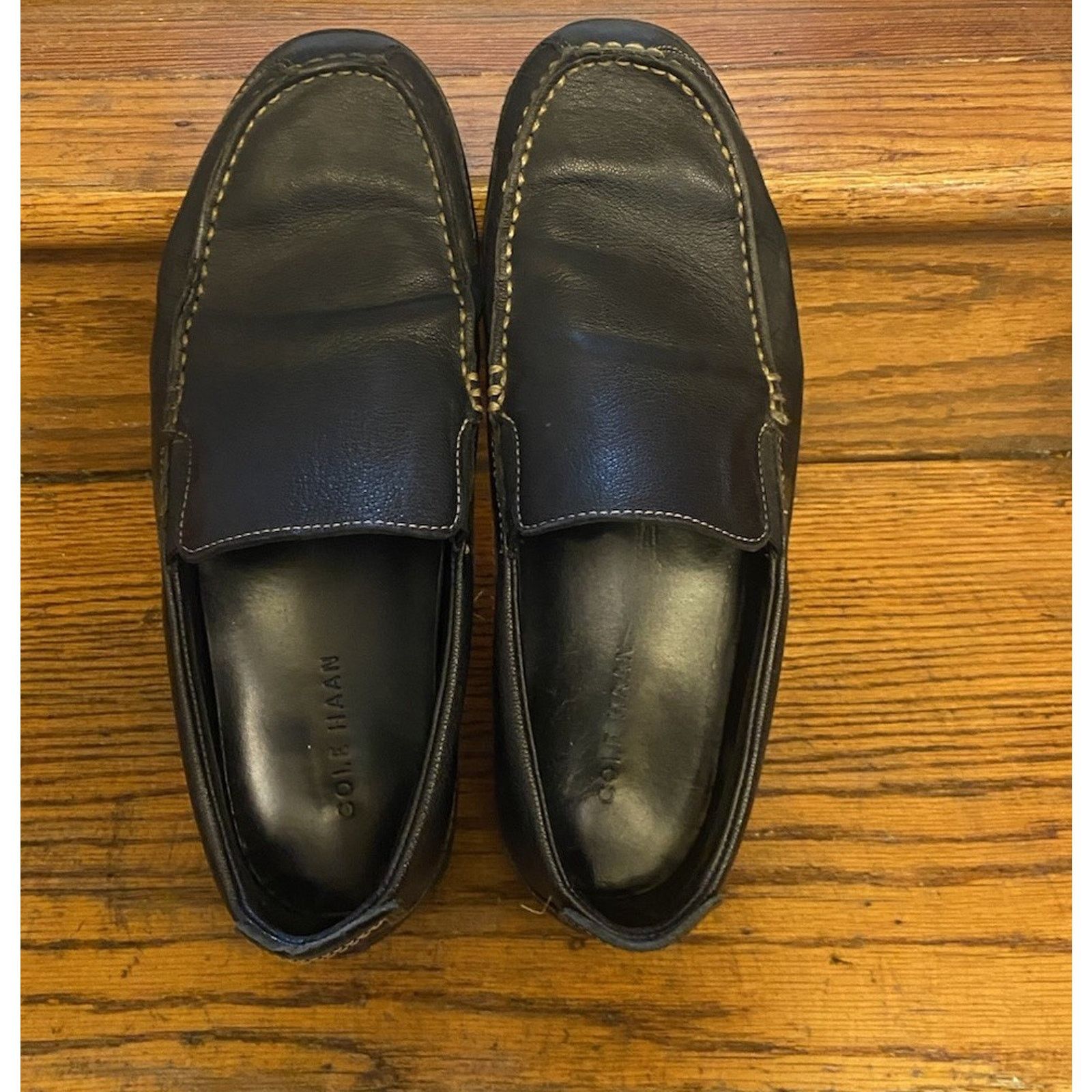 Cole Haan Cole Haan Black Slip on Soft Leather Loafers Mens 9.5 M Size US 9.5 / EU 42-43 - 5 Thumbnail