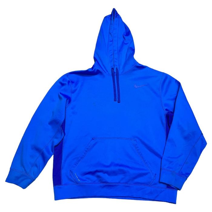 Nike Nike Swoosh THERMA FIT Bright Blue Designer Hoodie Grailed