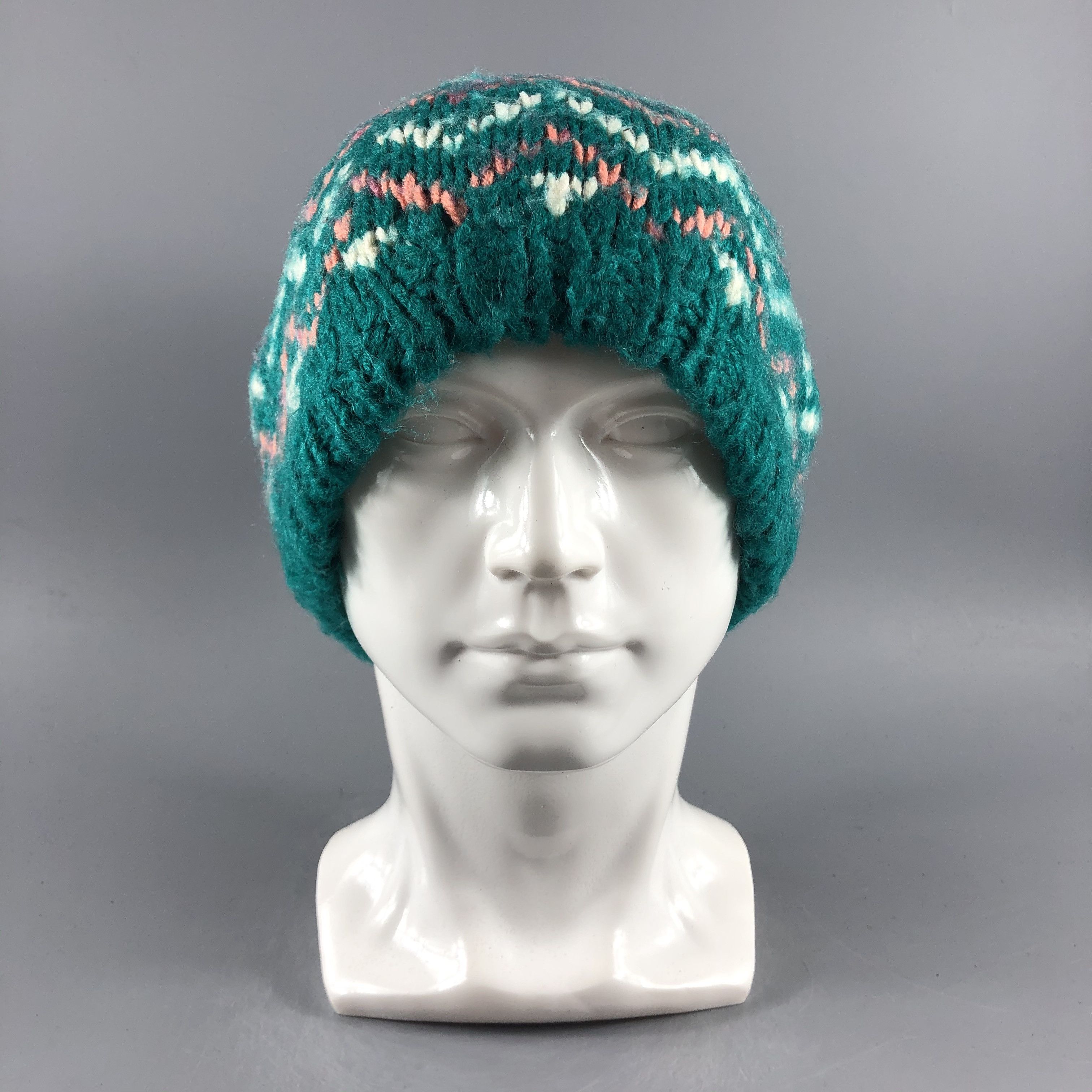Japanese Brand × Other × Vintage Unknown Handmade PomPom Knit Beanie Snow Hat Snow Cap -D273 Size ONE SIZE - 1 Thumbnail