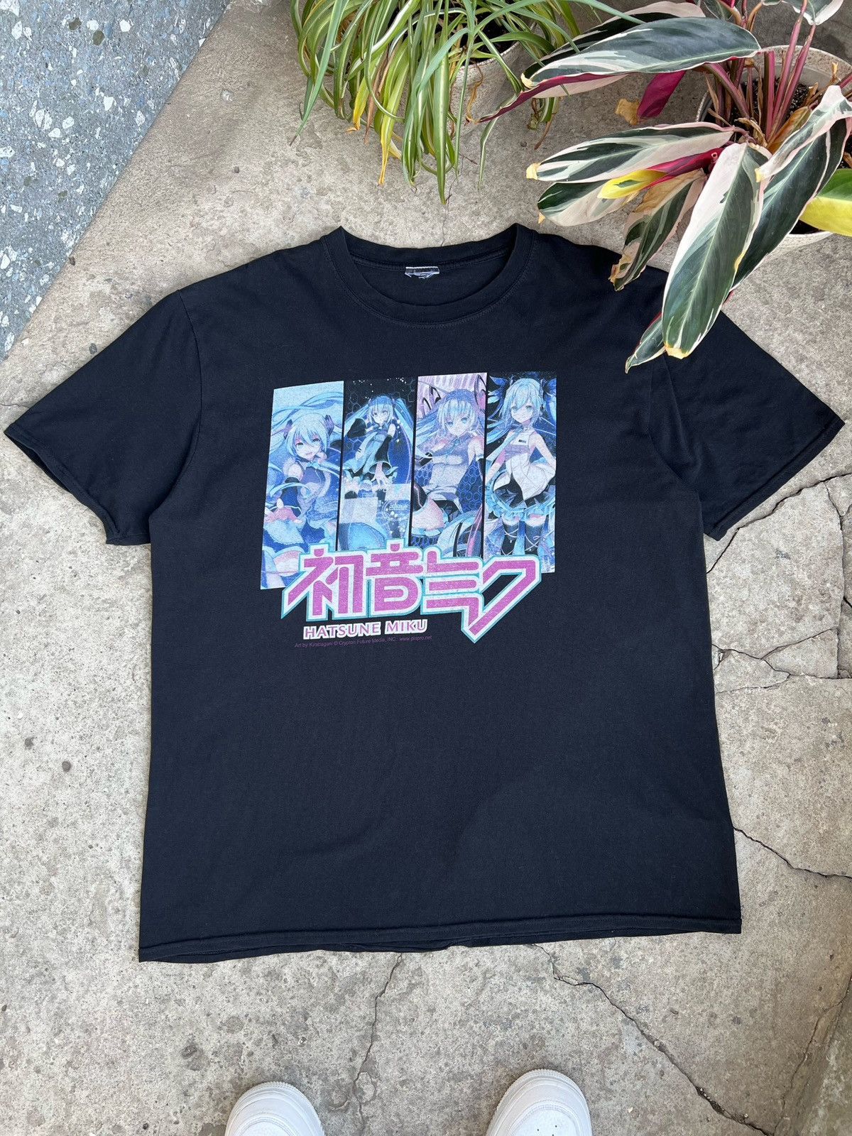 Anime × Cartoon Network × Japanese Brand Anime Hatsune Miku Vocaloid Software Promo Tee Shirt Size US XL / EU 56 / 4 - 1 Thumbnail