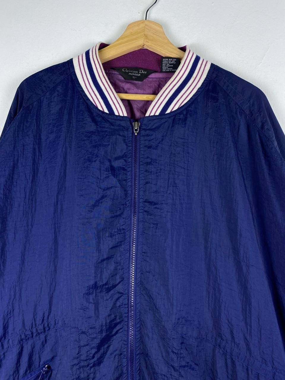 Christian Dior Monsieur Vintage Christian Dior Monsieur Luxury Tracktop Light Jacket Size US L / EU 52-54 / 3 - 3 Thumbnail