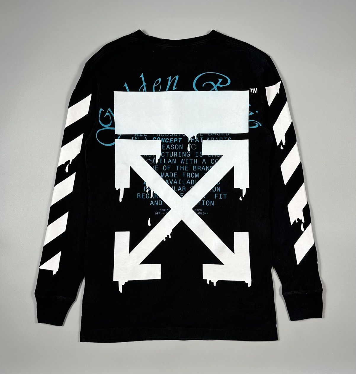 Off-White × Virgil Abloh Off-White Dripping Arrows Long Sleeve T 