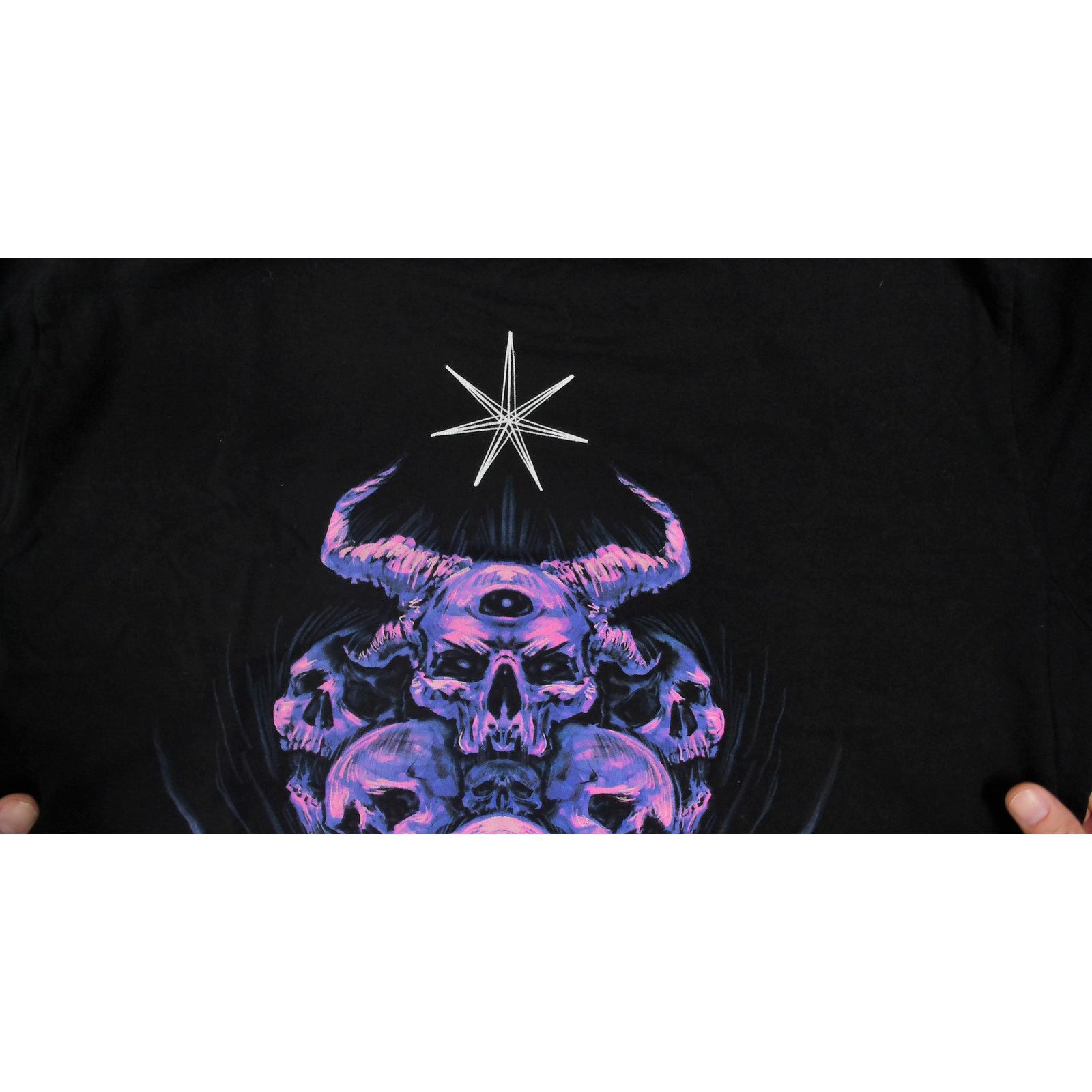 Vintage Y2K Oversized Demonic Skull T-Shirt Dress Tunic Size XXL / US 16-18 / IT 52-54 - 10 Thumbnail