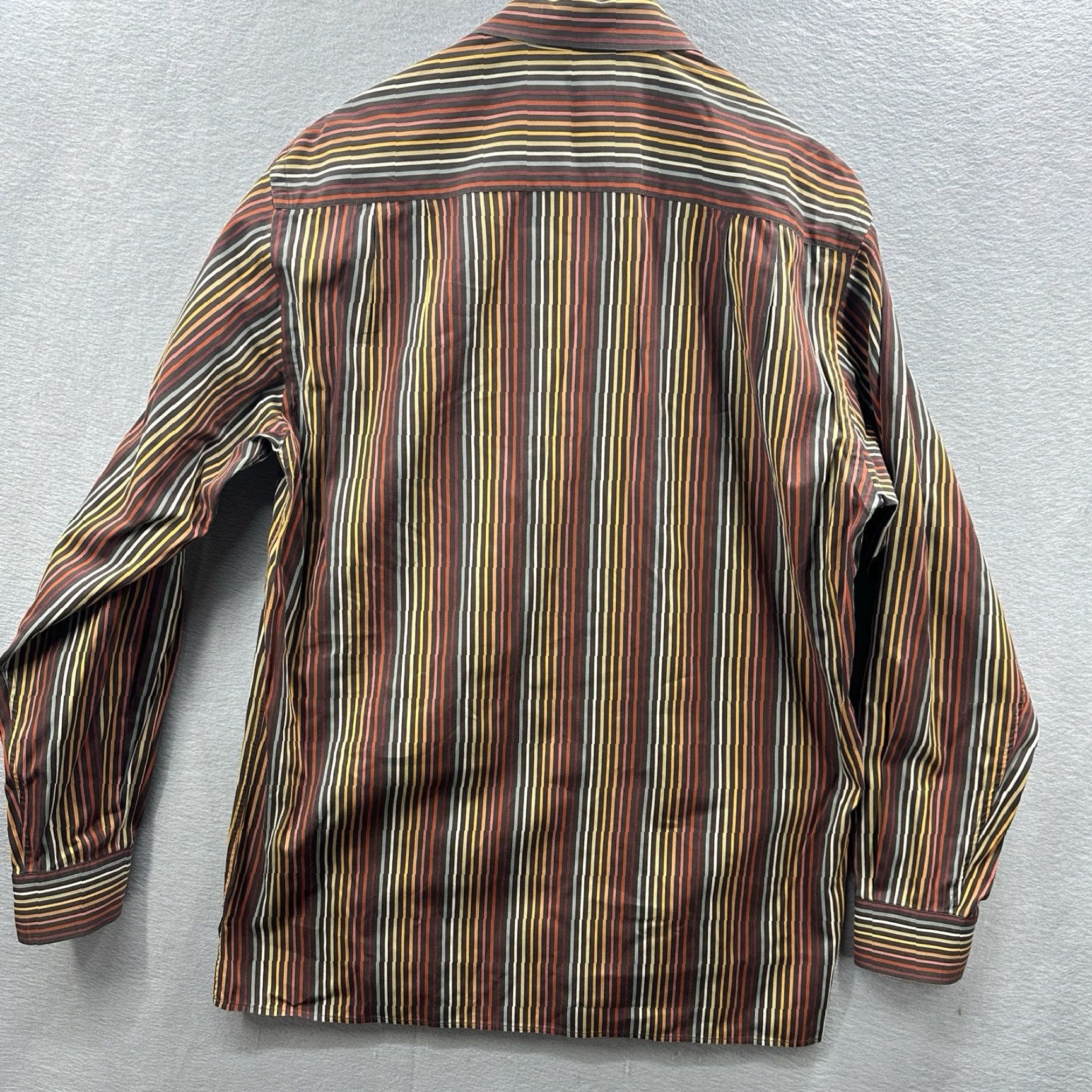 Ermenegildo Zegna Ermenegildo Zegna Dress Shirt Mens XL Striped Cotton Preppy Hipster Red Modern Classic Shirt Mens XL Stripe Cotton Zegna Size 46R - 5 Thumbnail