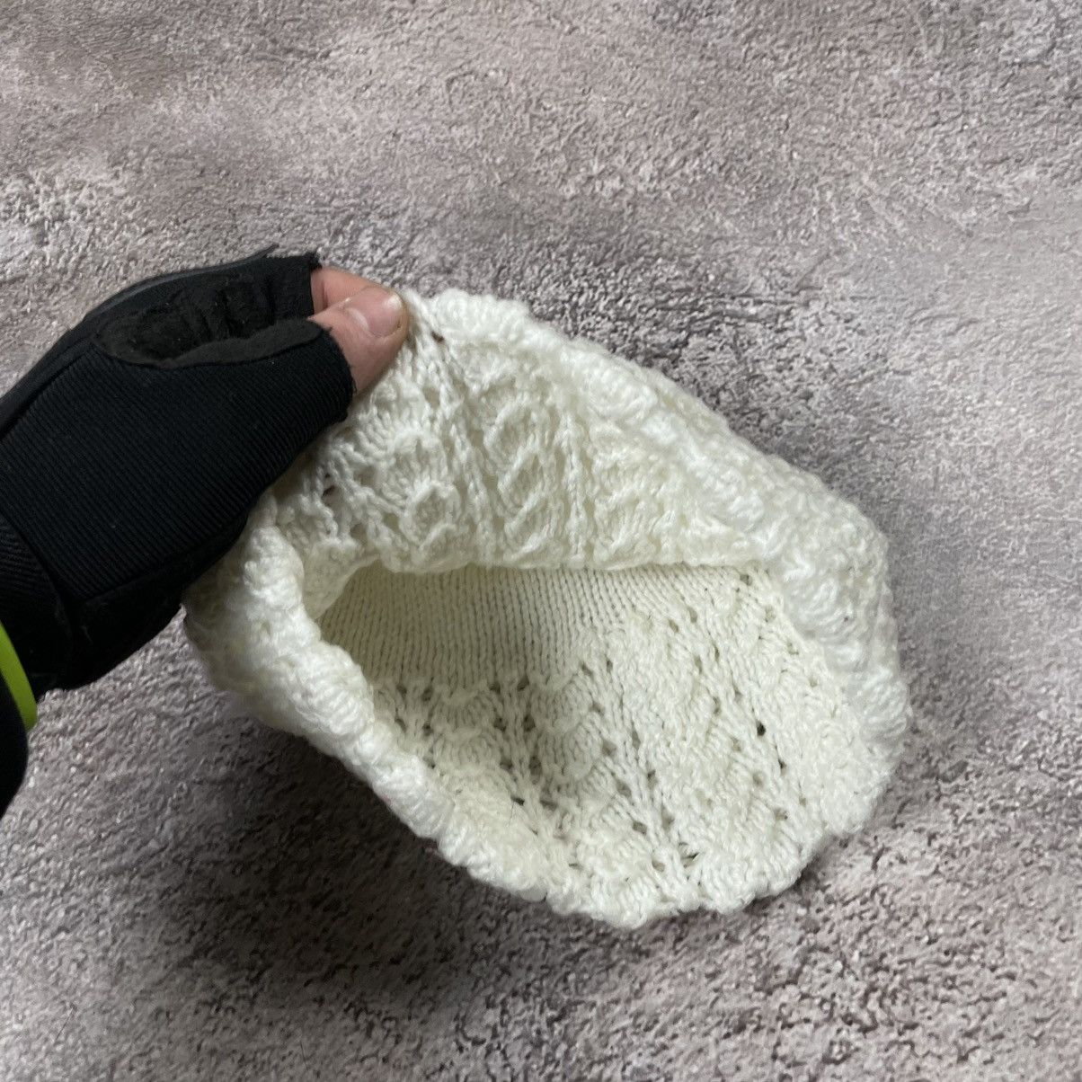 Vintage Vintage 90s Alt Knitted Beanie Mohair OS Size ONE SIZE - 4 Thumbnail