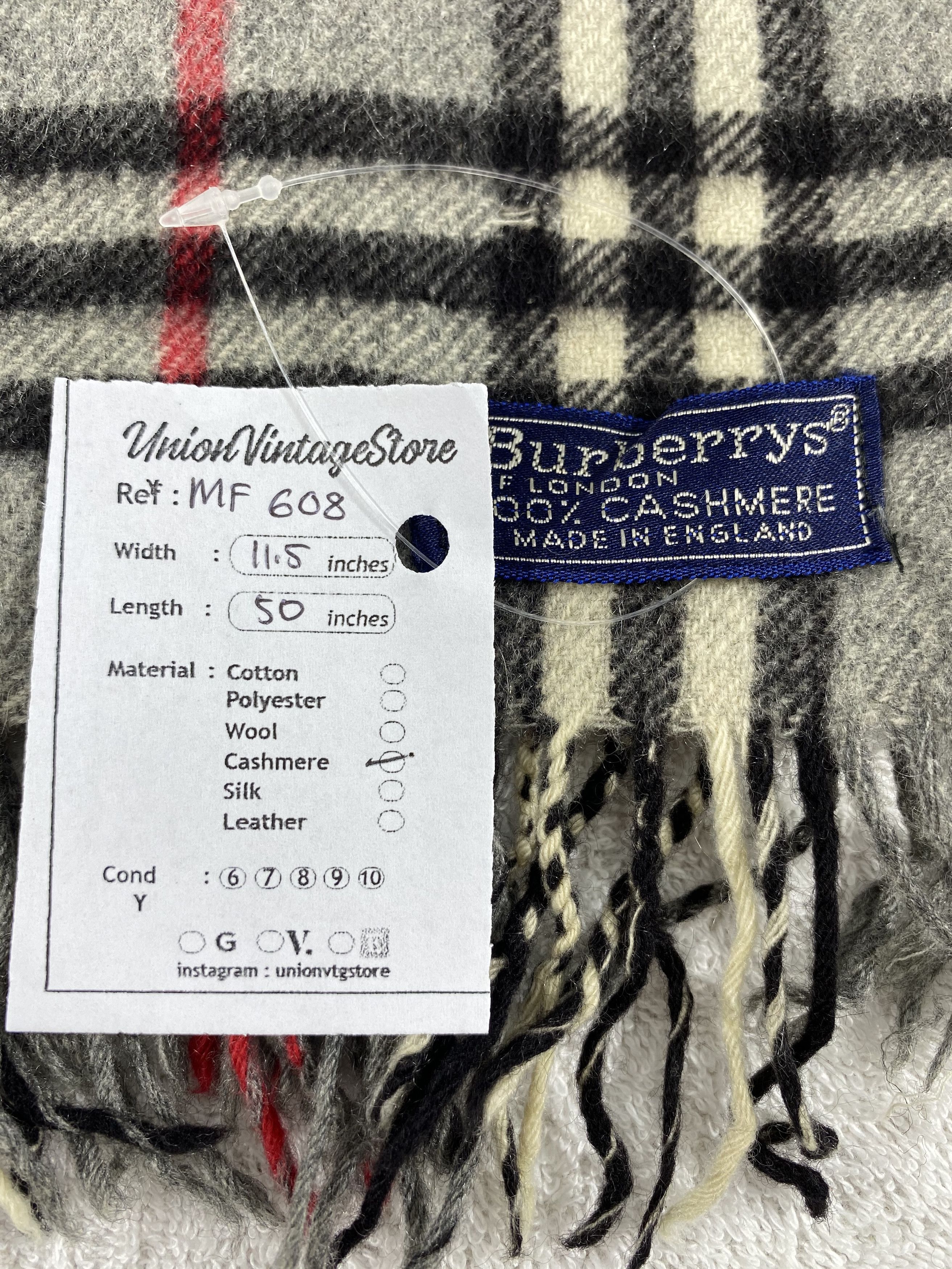 Burberry Vintage Burberry Scarf/Muffler/Neckwear MF608 Size ONE SIZE - 4 Thumbnail