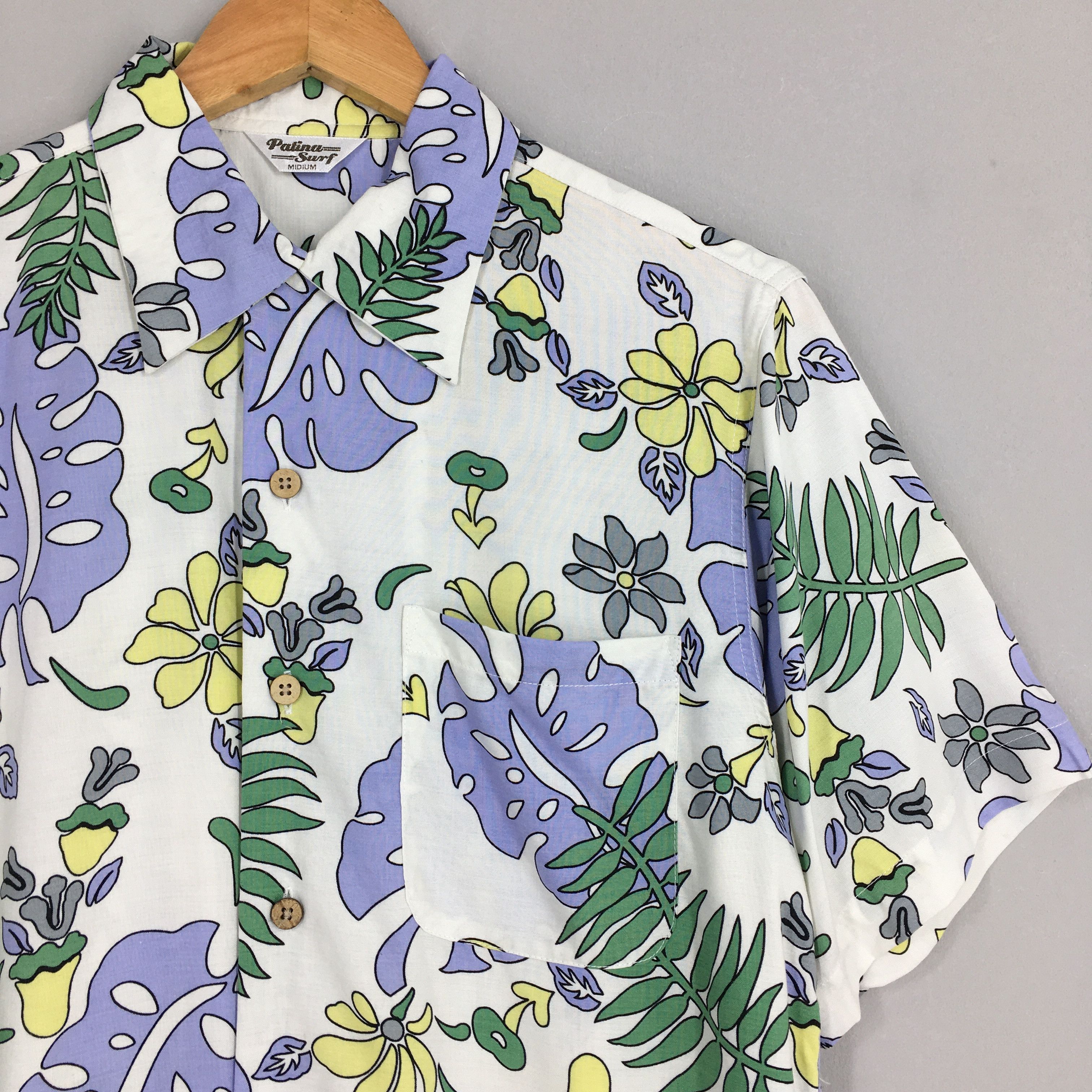 Life's a Beach Vintage 1990s Patina Surf Rayon Floral Shirt Medium Size US M / EU 48-50 / 2 - 2 Thumbnail