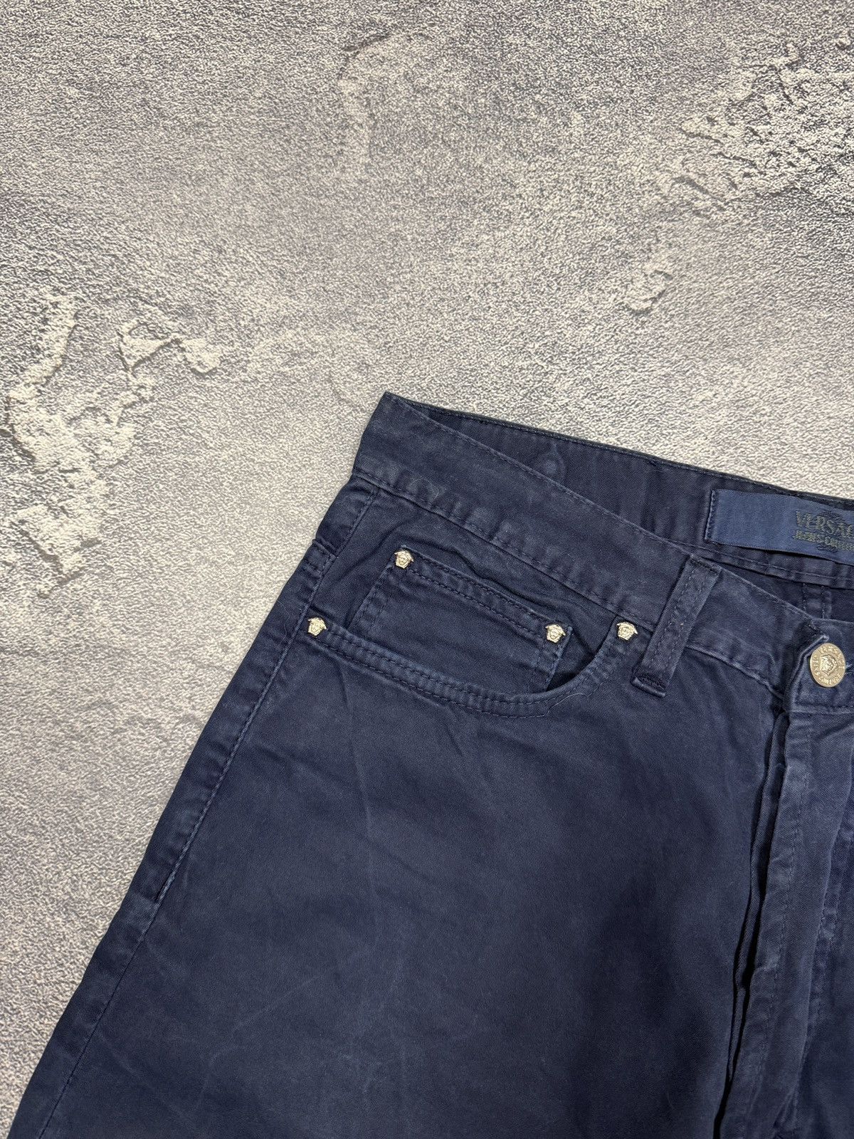 Jean × Versace Jeans Couture × Vintage Classic Dark Blue Versace Jeans Couture Pants 32 Size Size US 32 / EU 48 - 7 Thumbnail