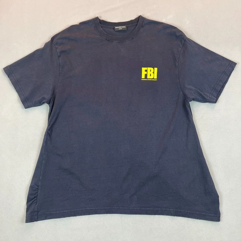 Balenciaga Balenciaga FBI short sleeve t-shirt Size US M / EU 48-50 / 2 - 1 Thumbnail