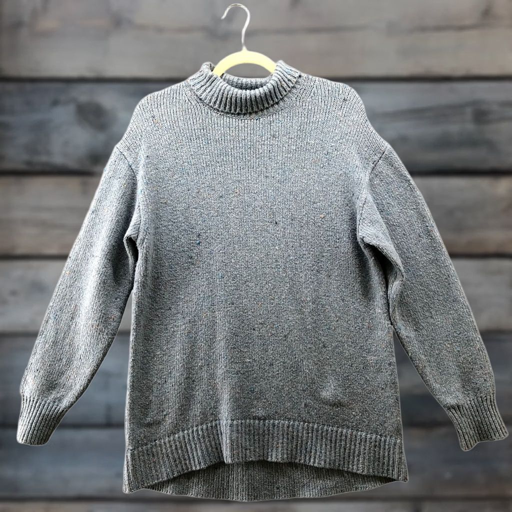 Uniqlo Uniqlo Sweater Womens S Blue High Neck Long Sleeve Oversized Tunic Soft Knit Size S / US 4 / IT 40 - 1 Thumbnail