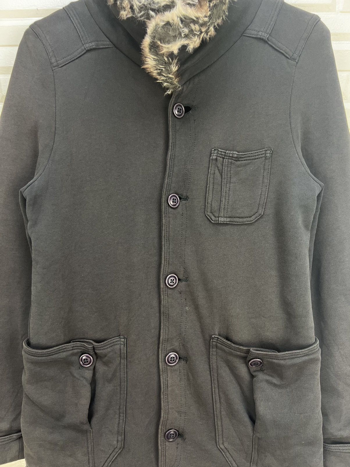 Diesel 🔥 SUNFADED DIESEL SOFT CHORE JACKET FUR COLAR Size US XS / EU 42 / 0 - 4 Thumbnail