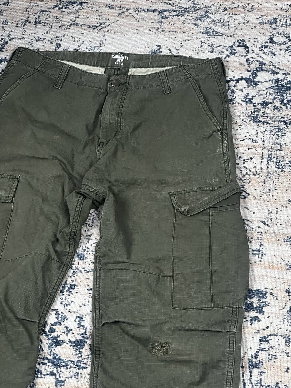 Carhartt Vintage Carhartt Cargo Distressed Baggy Pants Size US 33 - 4 Thumbnail