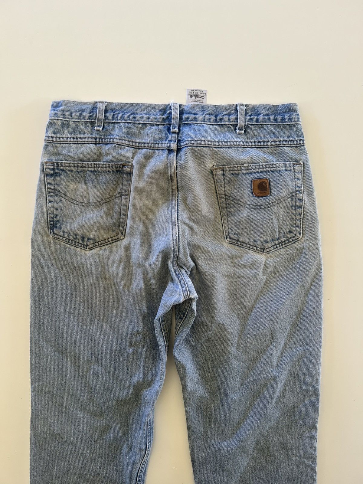 Vintage Carhartt Distressed Denim Jeans Size 38