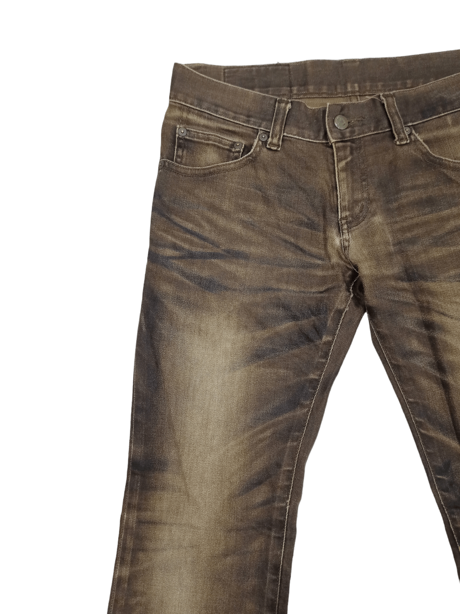 Tornado Mart Tornado Mart Stretchable Mud Washed Flared Denim Size US 30 / EU 46 - 3 Thumbnail