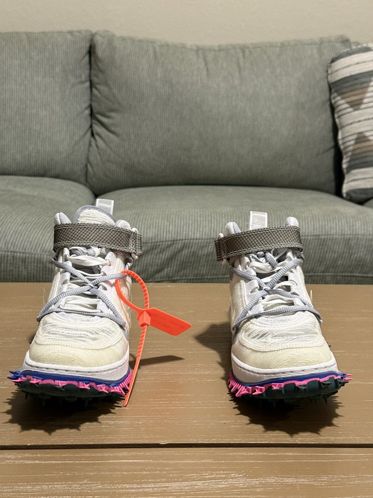 Nike × Off-White Off-White x Air Force 1 Mid ‘White’ Size US 6 / EU 39 - 6 Thumbnail