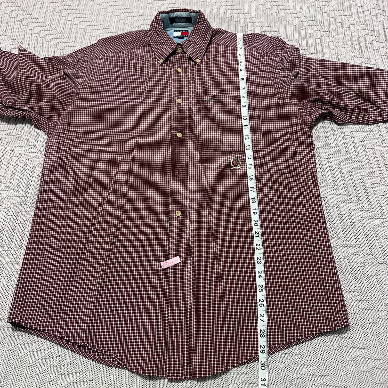 Tommy Hilfiger Vintage Tommy Hilfiger red plaid button down Size US S / EU 44-46 / 1 - 7 Thumbnail