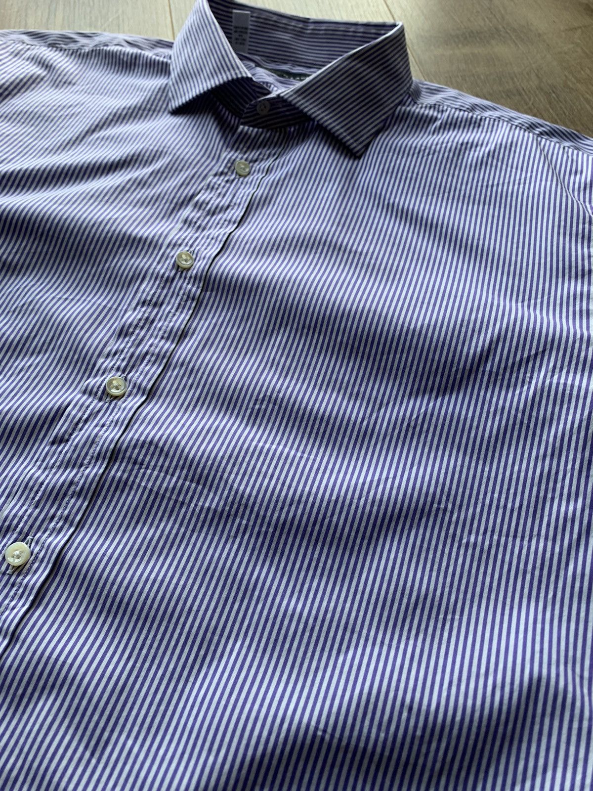 Ralph Lauren Black Label Ralph Lauren Black label striped shirt Size US XL / EU 56 / 4 - 4 Thumbnail
