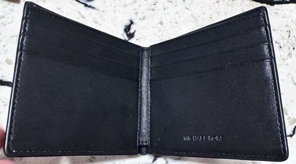 Michael Kors Michael Kors Men Black Saffiano Leather Bifold Slim Wallet Size ONE SIZE - 5 Thumbnail