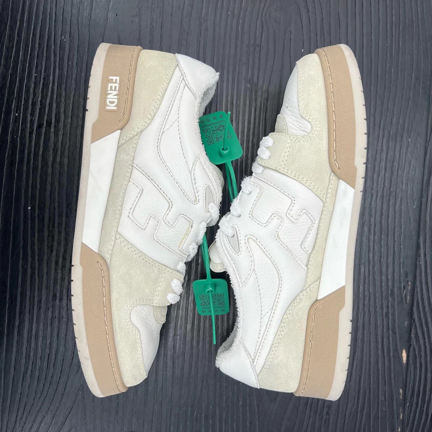 Fendi Fendi Match White Gray US7/41EU Size US 7.5 / EU 40-41 - 3 Thumbnail
