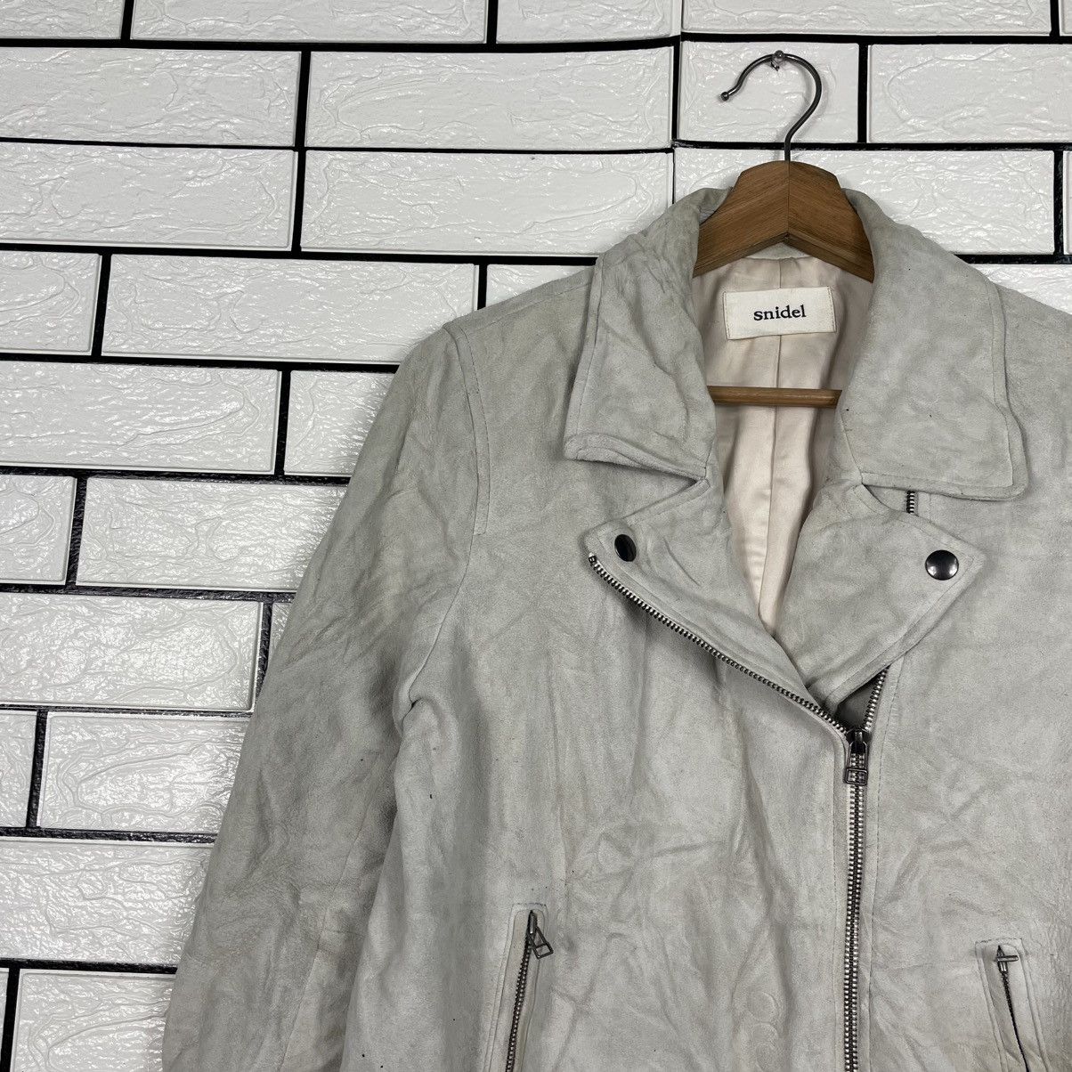 Japanese Brand Snidel Double Colar Leather Jacket Size S / US 4 / IT 40 - 6 Thumbnail