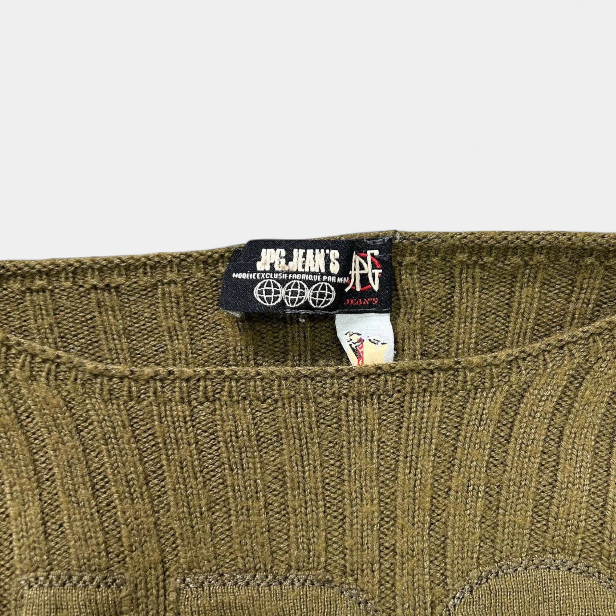 Jean Paul Gaultier Jean Paul Gaultier 90s Green Khaki Knit Sweater Size US M / EU 48-50 / 2 - 3 Thumbnail
