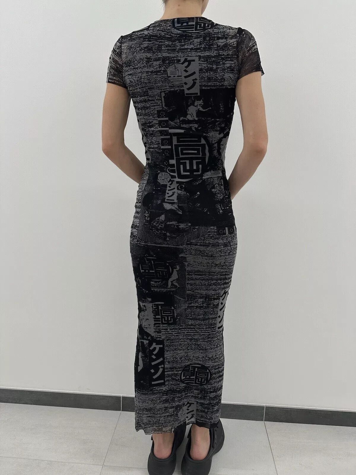 Kenzo Vintage Kenzo Jeans Sheer Mesh Long Dress Asian Tokyo y2k Size M / US 6-8 / IT 42-44 - 15 Thumbnail
