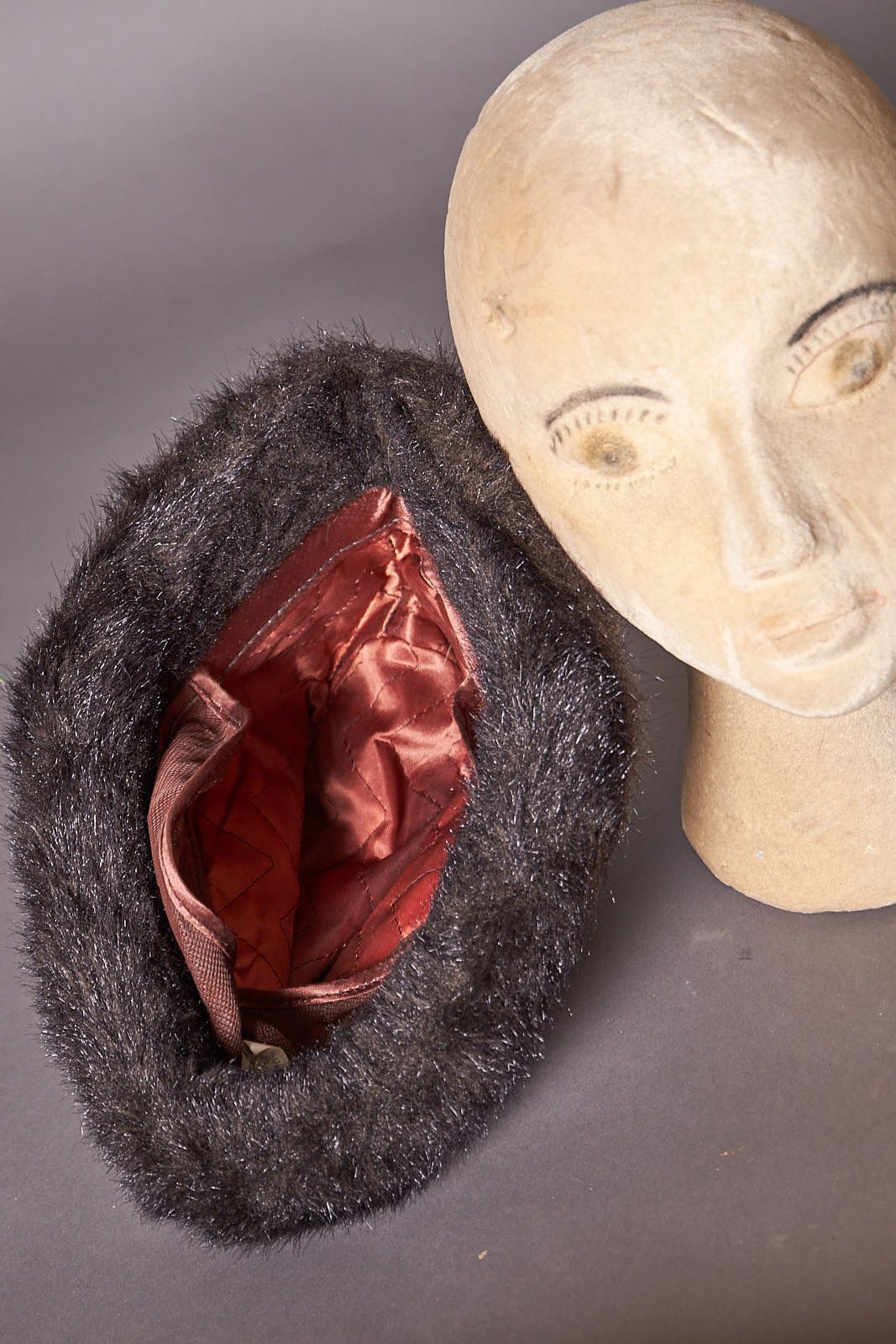 Vintage Vintage 1970s Faux Fur Winter Fedora Hat Ear Flaps Size ONE SIZE - 8 Thumbnail
