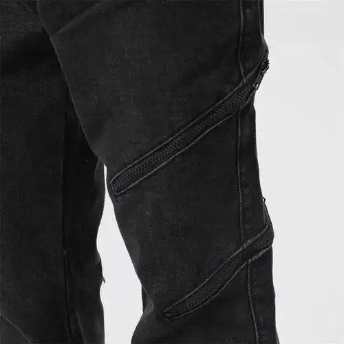 Designer × Japanese Brand × Vintage zipper utility faded flared jeans Size US 30 / EU 46 - 2 Thumbnail