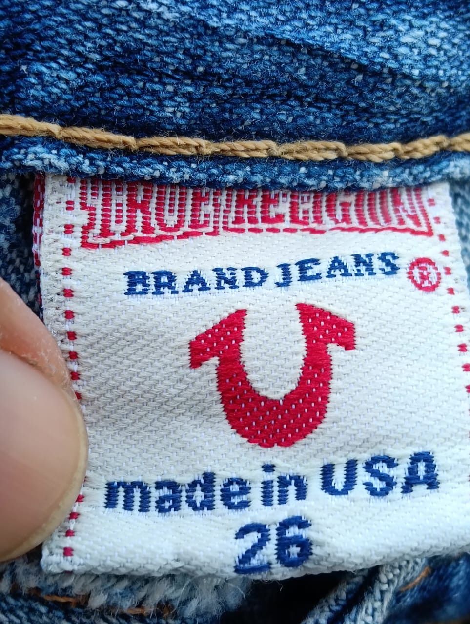 True Religion Distressed True Religion Women's Super Flare Jeans USA made. Size 28" / US 6 / IT 42 - 4 Thumbnail