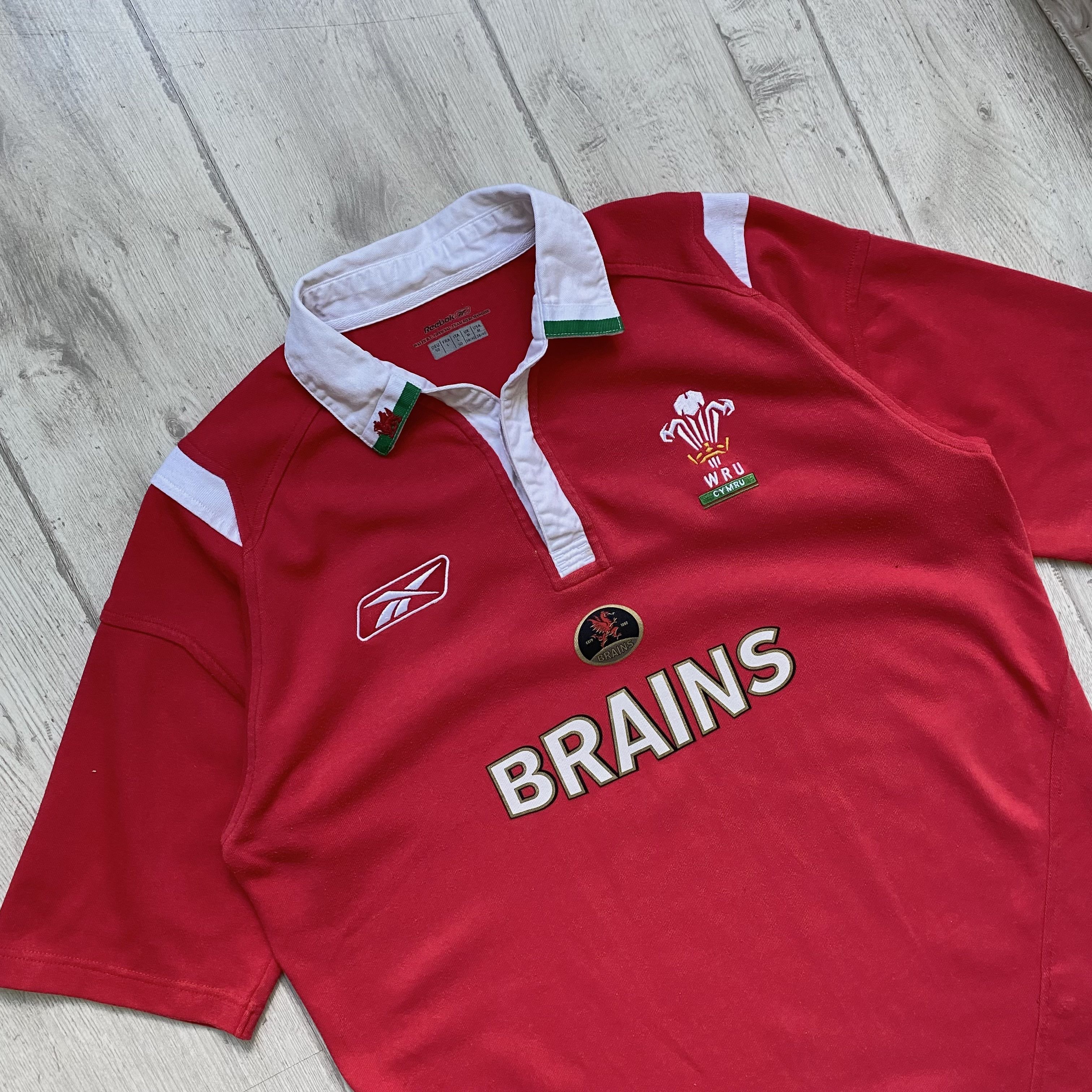 Reebok 🏉 Vintage 99s Reebok WRU Wales Rugby jersey Polo shirt Size US M / EU 48-50 / 2 - 2 Thumbnail