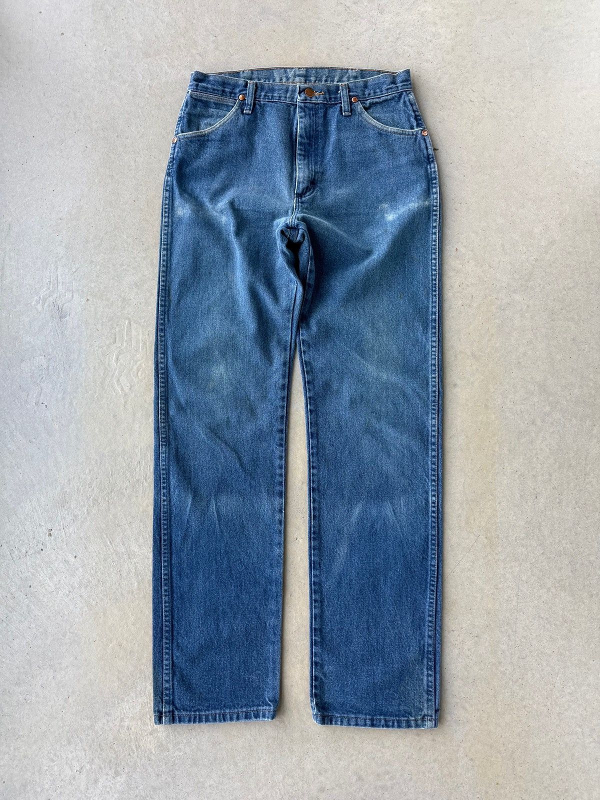Vintage Vintage 90s Wrangler Denim Straight Leg Jeans Size US 32 / EU 48 - 1 Thumbnail