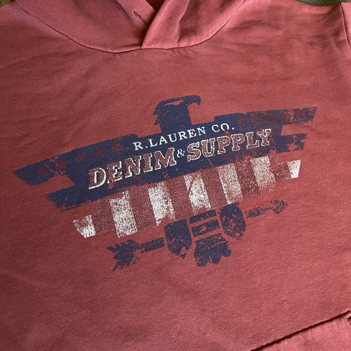 Denim & Supply Ralph Lauren Vintage Polo Ralph Lauren Denim & Supply Eagle Logo Hoodie Size US XL / EU 56 / 4 - 5 Thumbnail