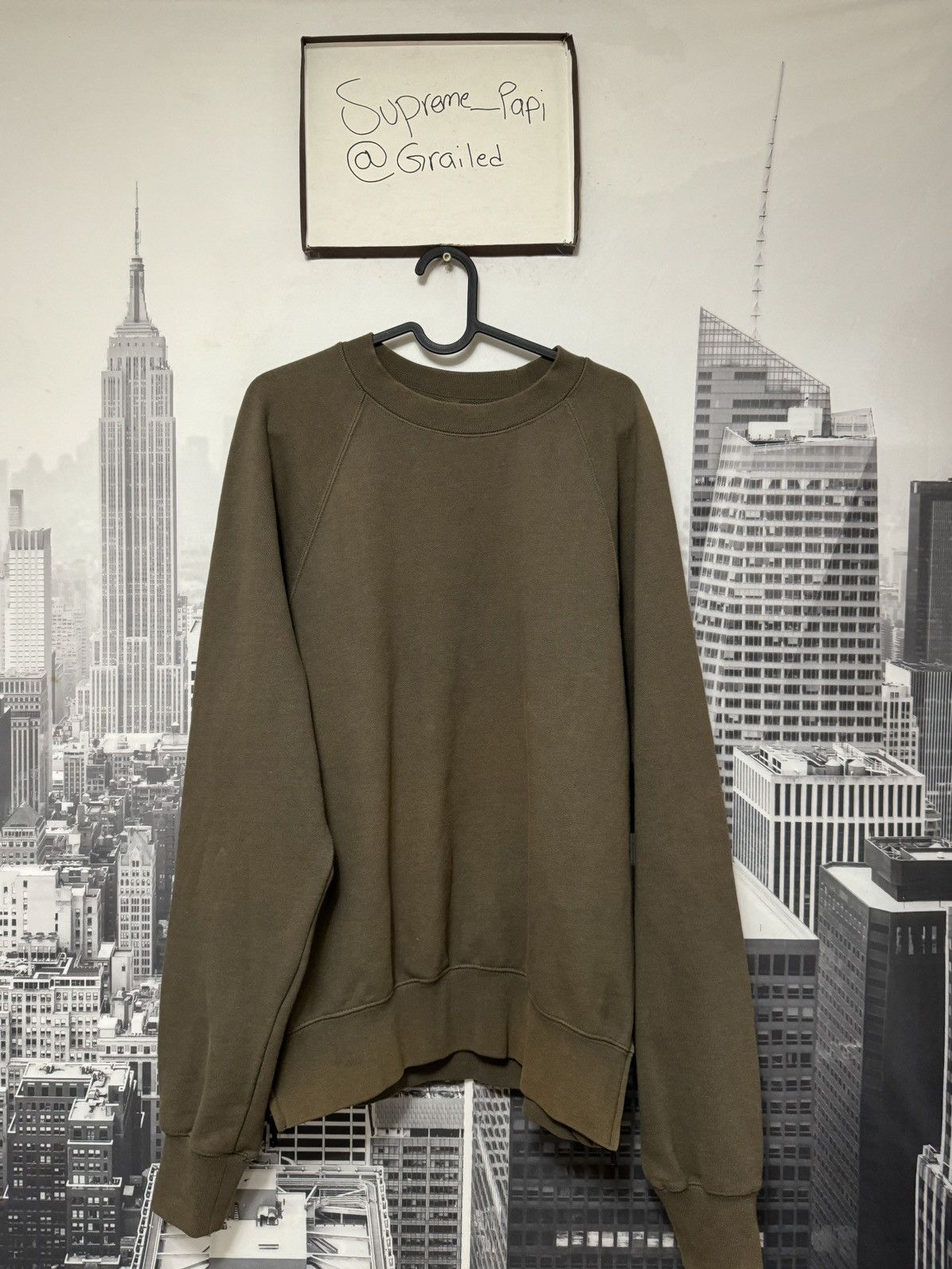 🔥OG FOG Fear of God Essentials Zip Sweater Brown SZ Medium