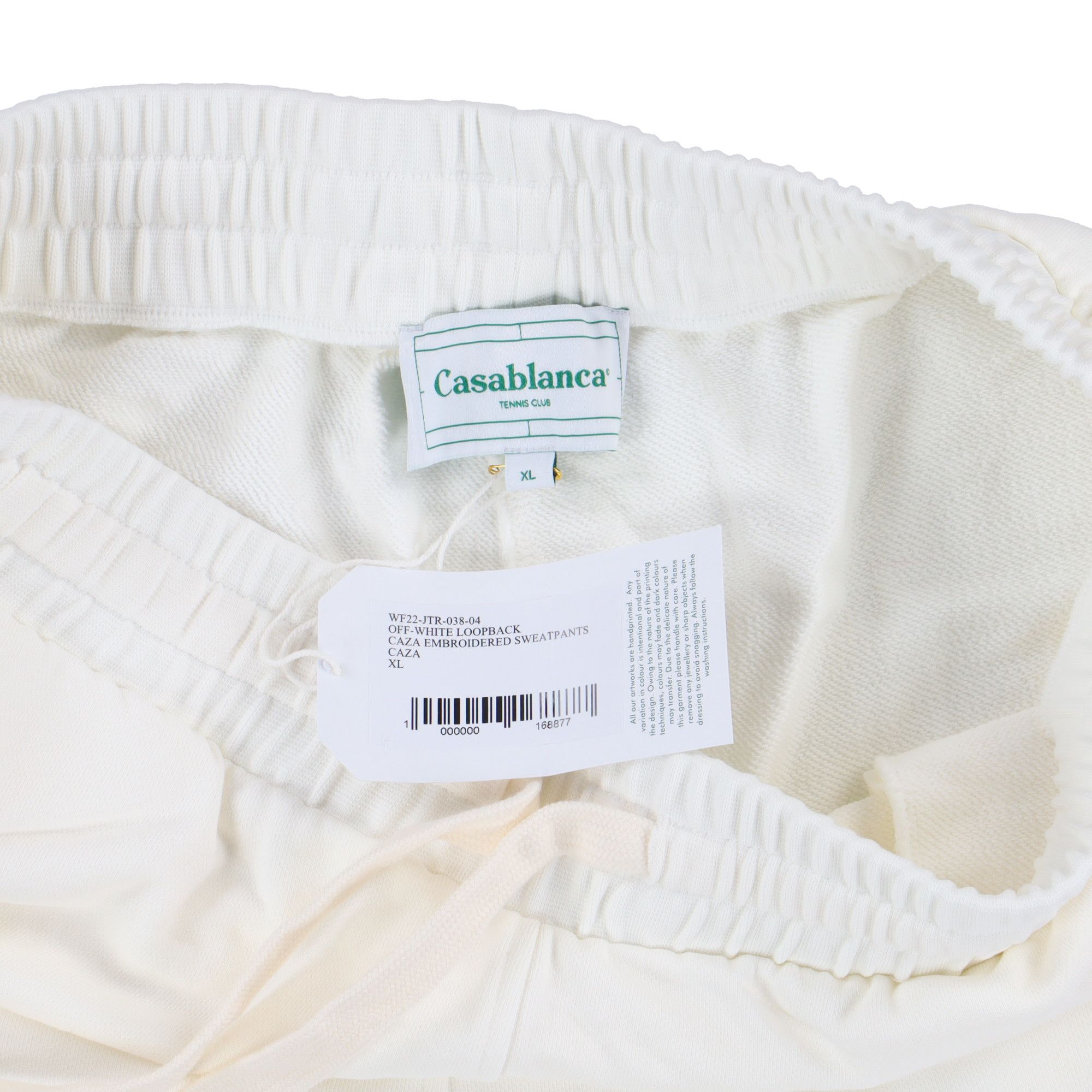 Casablanca White Caza Embroidered Logo Sweatpants Size US 36 / EU 52 - 5 Thumbnail
