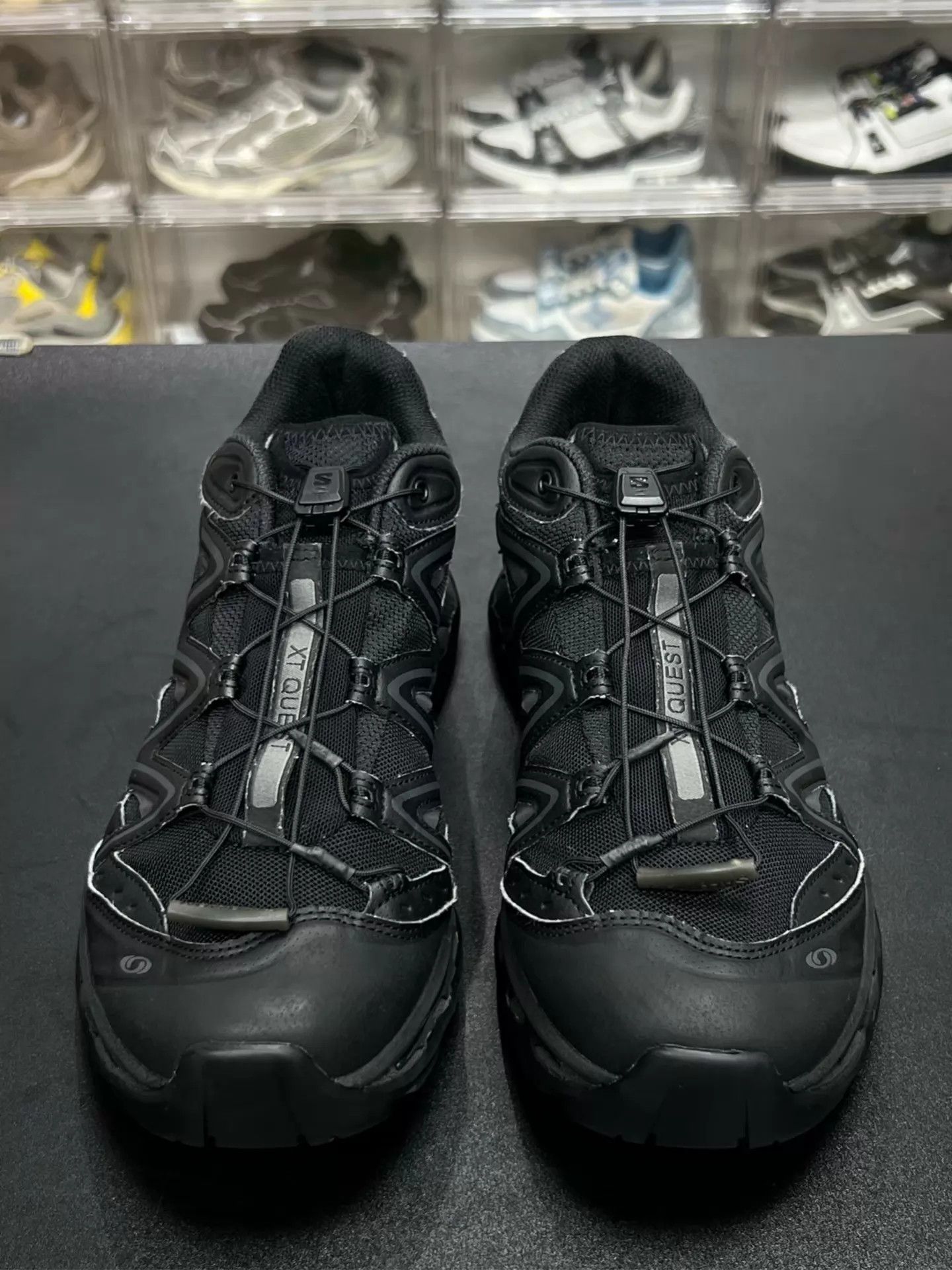 Salomon Salomon XT-Quest Black Running Shoes 41 (Like New, Box) Size US 8 / EU 41 - 2 Thumbnail