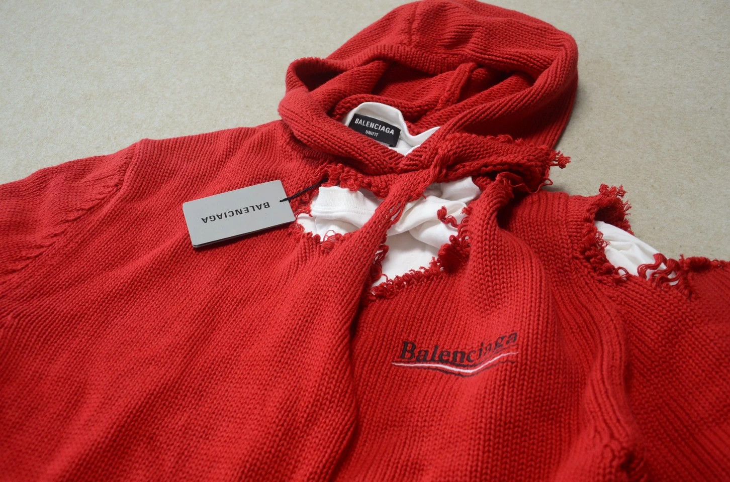 Balenciaga Balenciaga distressed Coca-Cola sweater jacket unisex Size US M / EU 48-50 / 2 - 2 Thumbnail
